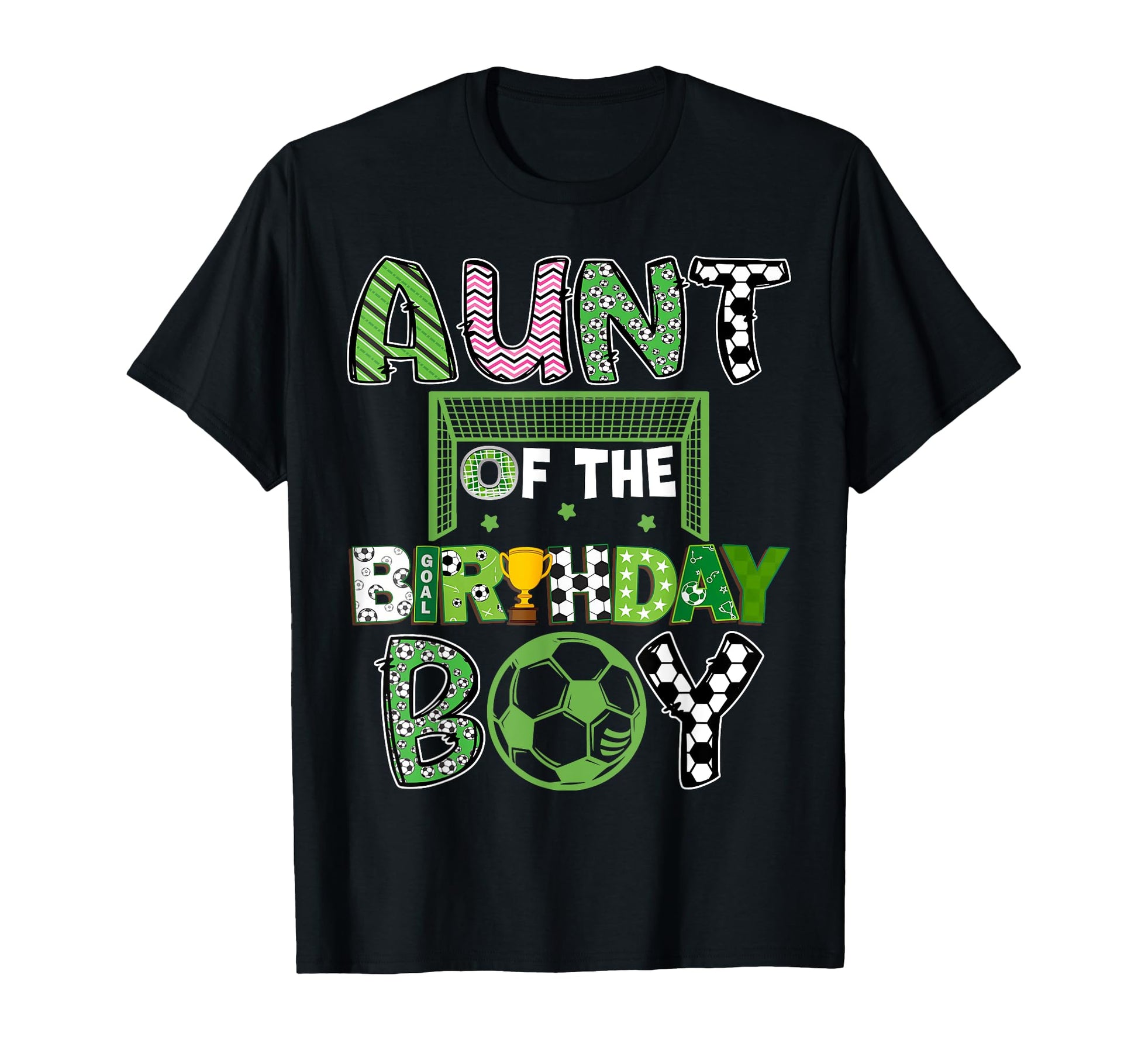 Aunt Birthday Soccer Player Birthday T-Shirt - Graphic Print for Adults - T-Shirt, Sweatshirt, Hoodie