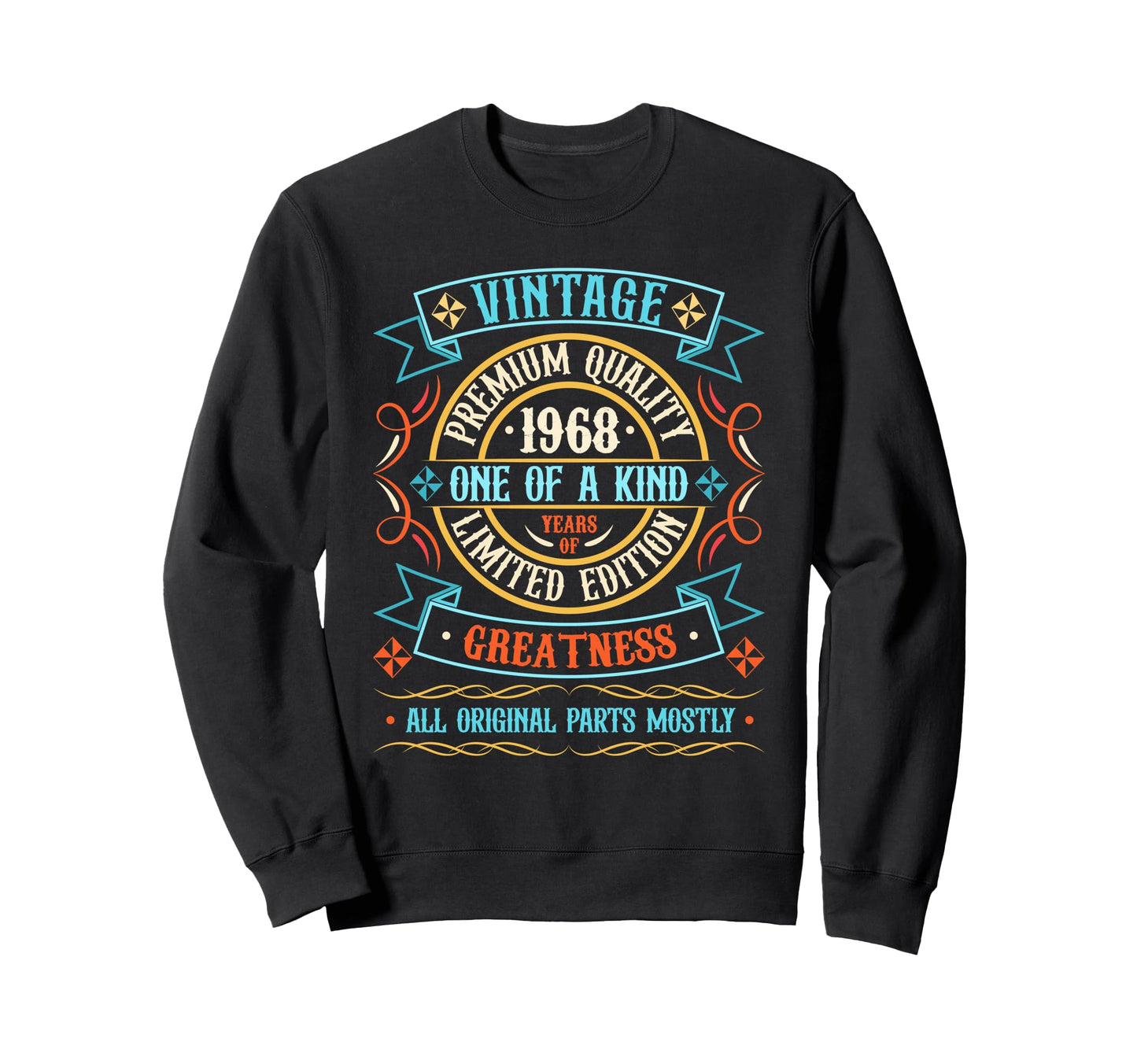 1968 T Shirts Funny 1968 Birthday Sweatshirt - Minimalist Print Unisex - T-Shirt, Sweatshirt, Hoodie
