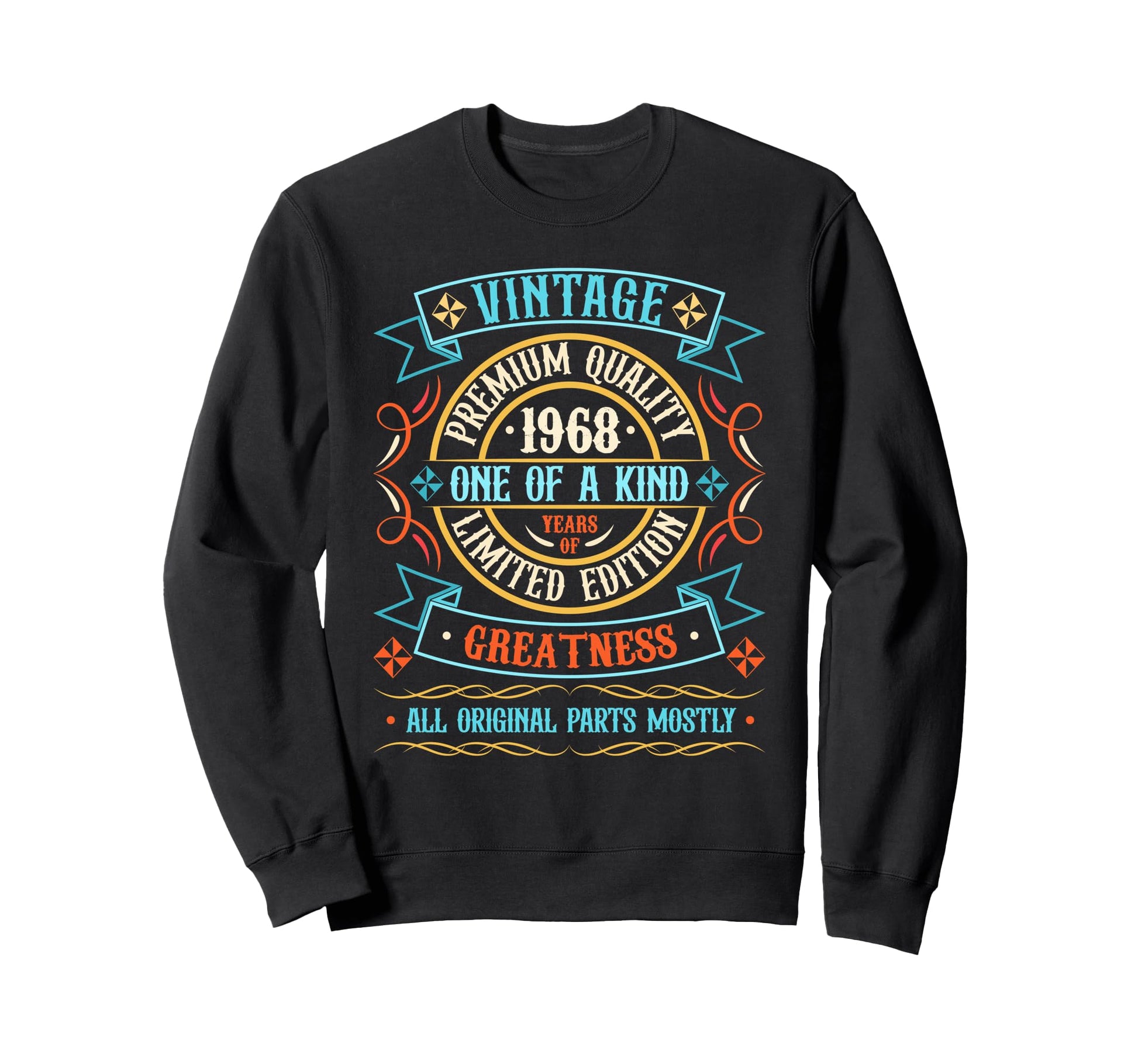 1968 T Shirts Funny 1968 Birthday Sweatshirt - Minimalist Print Unisex - T-Shirt, Sweatshirt, Hoodie