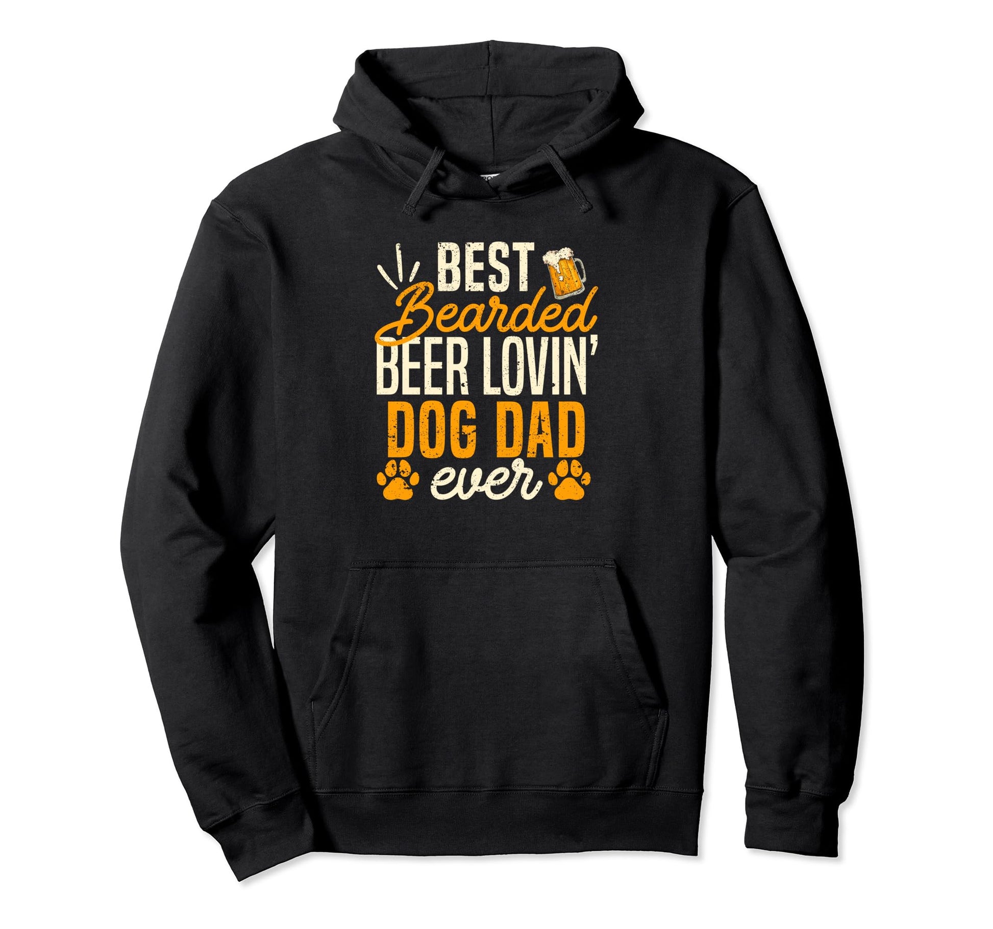 Best Bearded Beer Lovin Dog Dad Ever Pet Hoodie - Streetwear Style Unisex - T-Shirt, Sweatshirt, Hoodie
