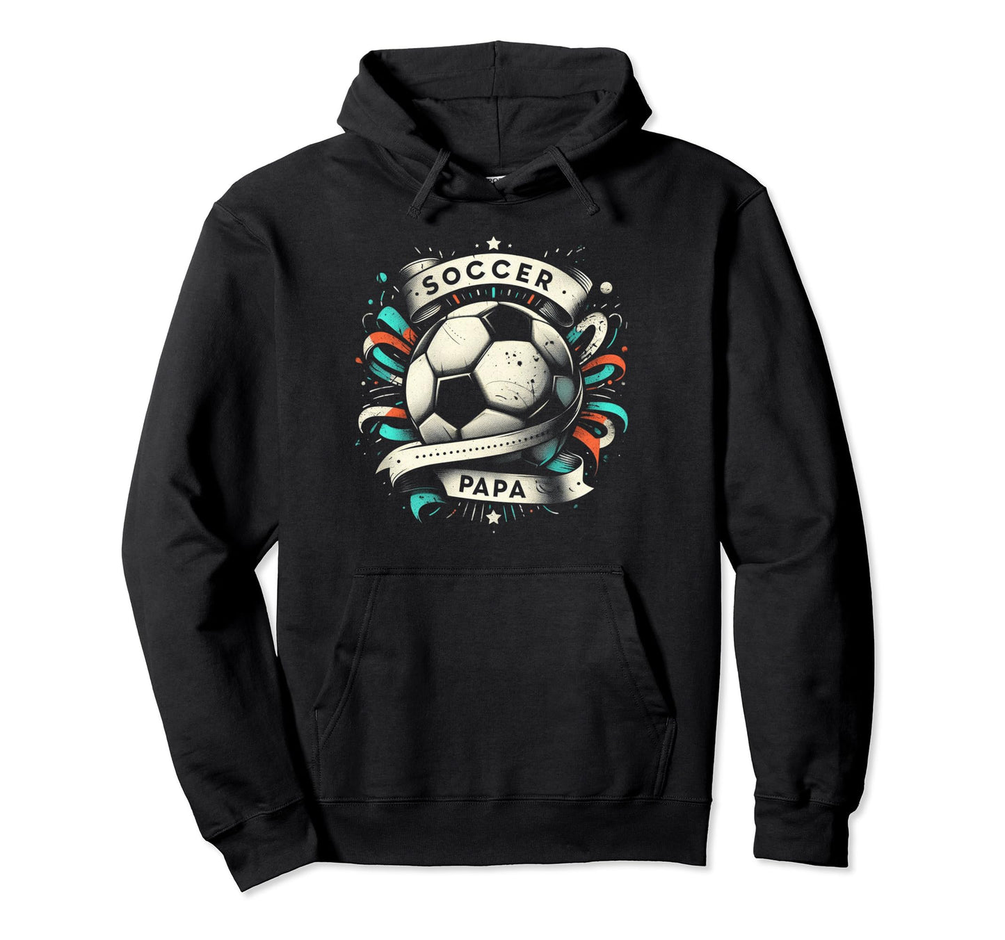Soccer Papa Family Matching Dad Fathers Hoodie - Novelty Apparel Men Women - T-Shirt, Sweatshirt, Hoodie