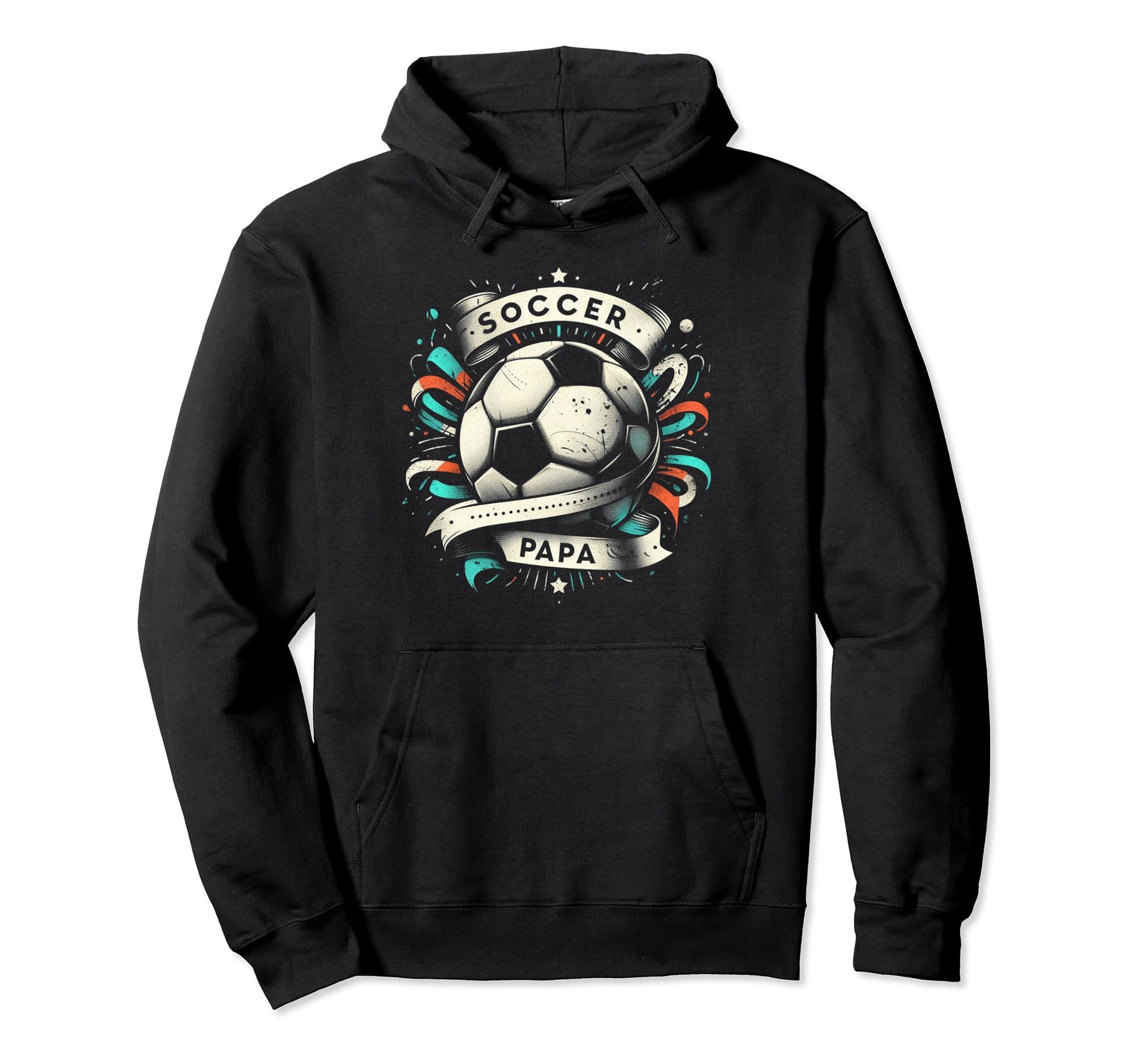 Soccer Papa Family Matching Dad Fathers Hoodie - Novelty Apparel Men Women - T-Shirt, Sweatshirt, Hoodie