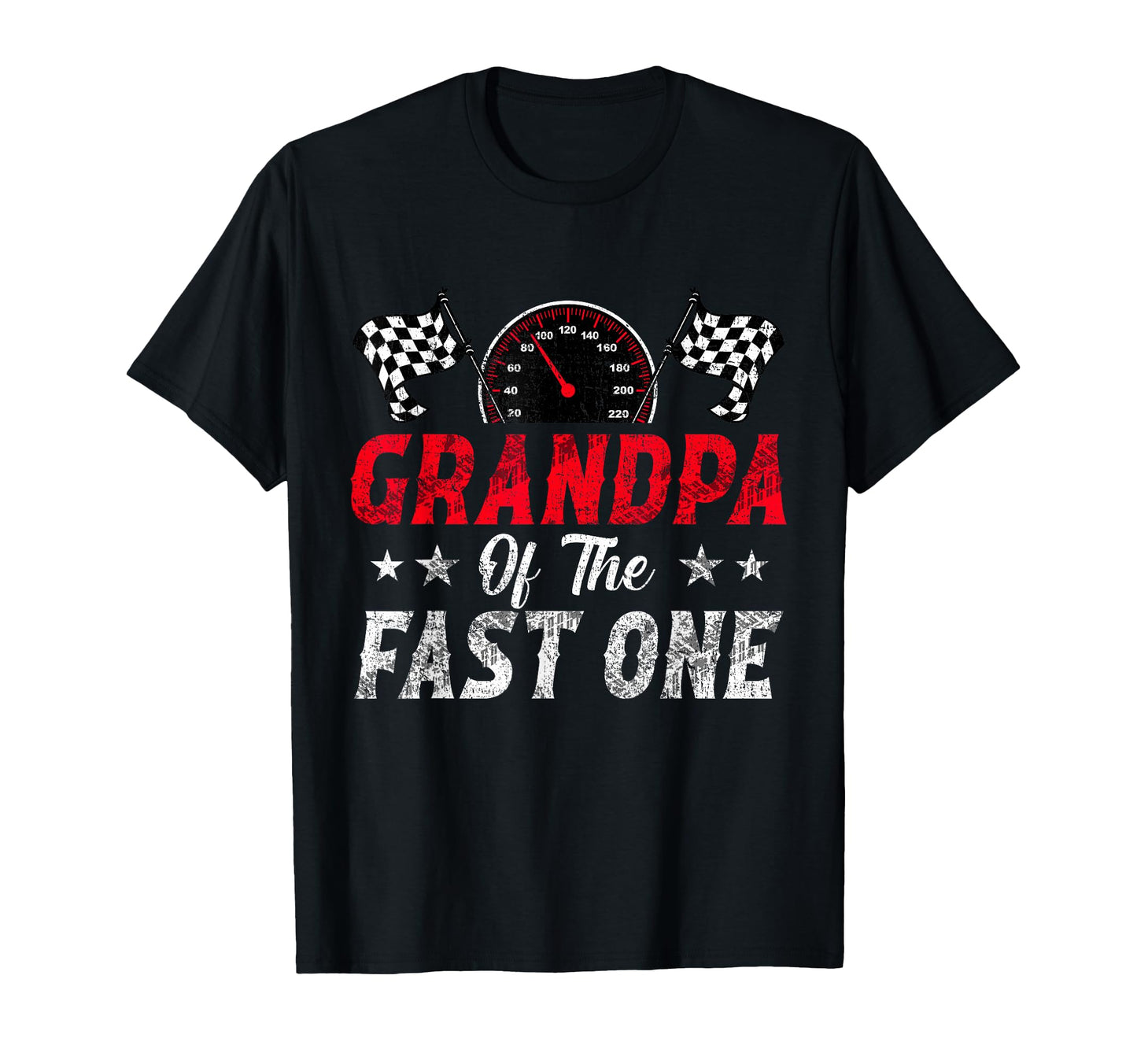 Grandpa Fast One 1St Birthday Racing T-Shirt - Custom Art Print Men Women - T-Shirt, Sweatshirt, Hoodie