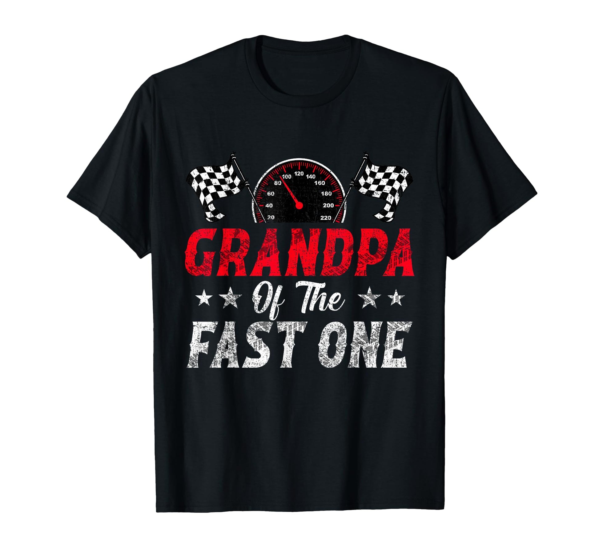 Grandpa Fast One 1St Birthday Racing T-Shirt - Custom Art Print Men Women - T-Shirt, Sweatshirt, Hoodie