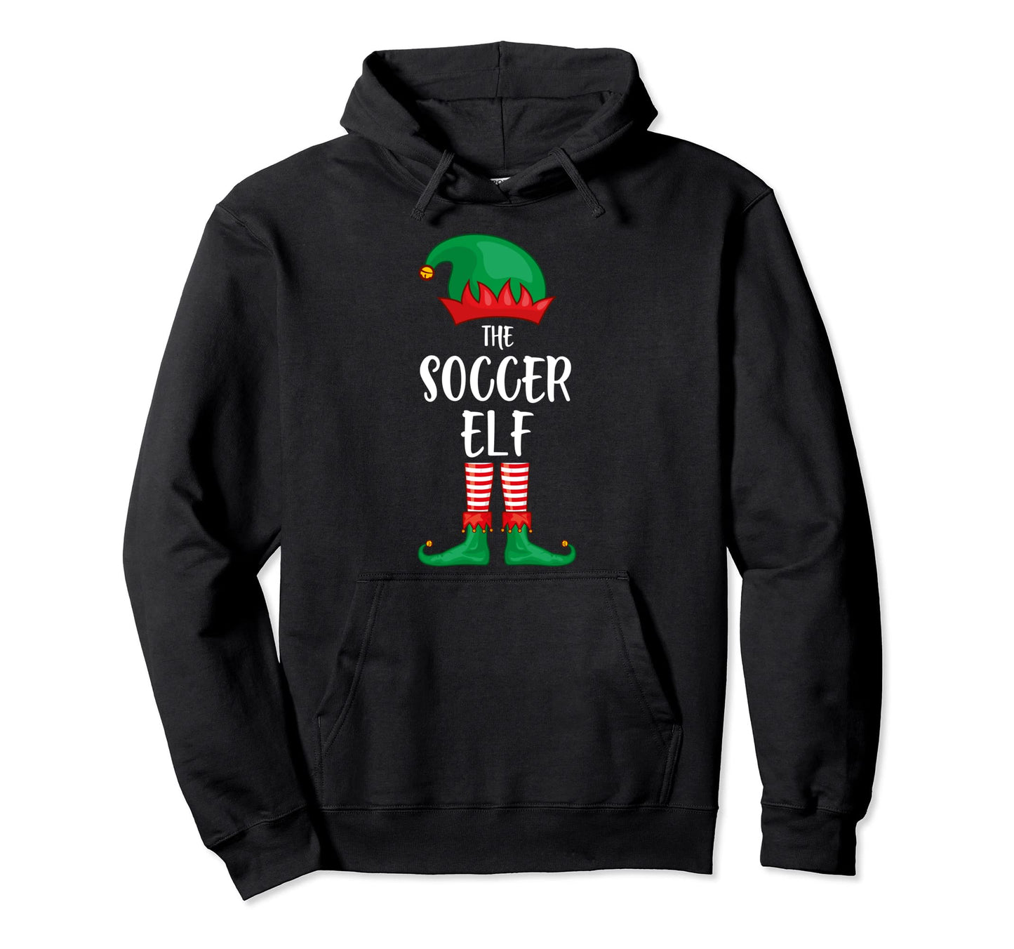 Soccer Elf Party Matching Family Group Hoodie - Unique Graphic Unisex - T-Shirt, Sweatshirt, Hoodie