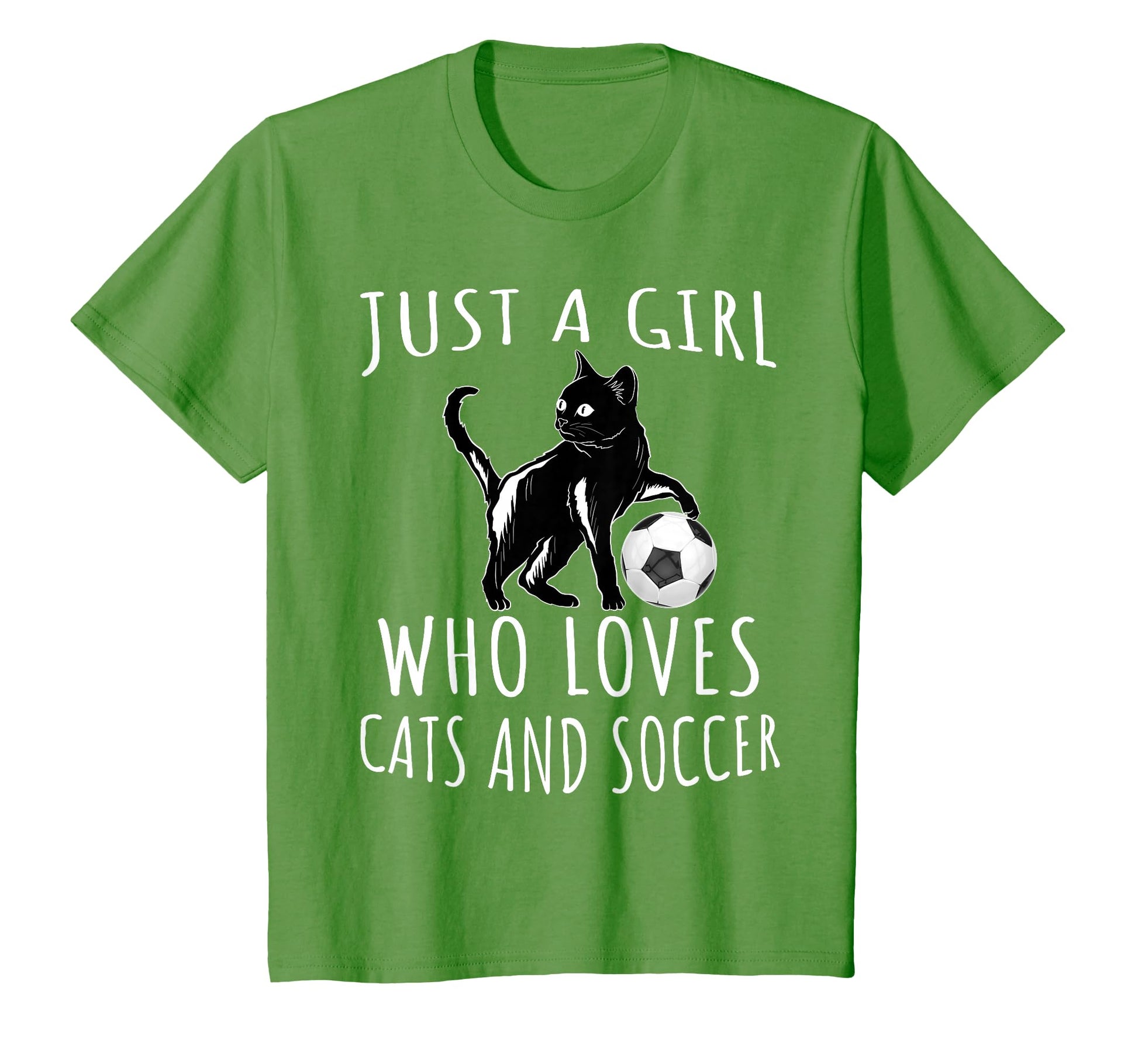 Just Who Loves Cats And Soccer Funny T-Shirt - Minimalist Print Men Women - T-Shirt, Sweatshirt, Hoodie