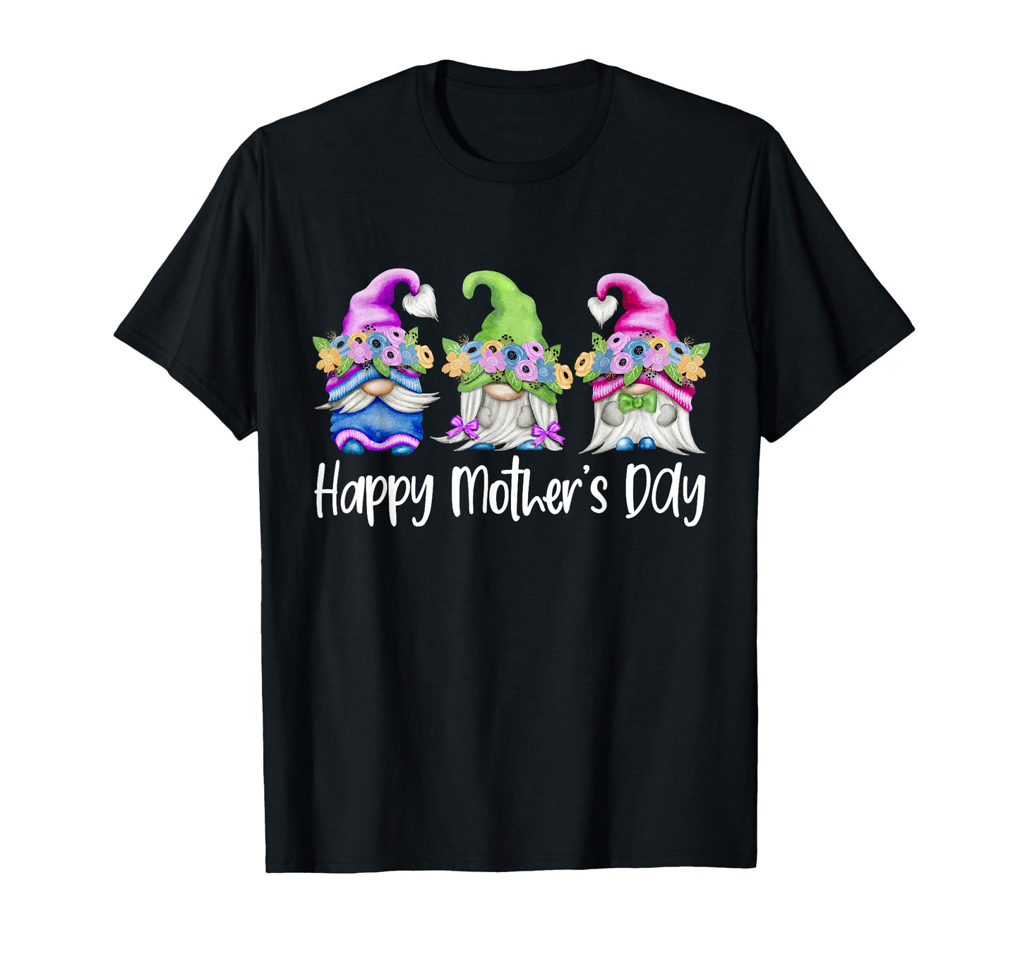 Happy Mothers Day Gnomes Floral Mom T-Shirt - Aesthetic Graphic Men Women - T-Shirt, Sweatshirt, Hoodie