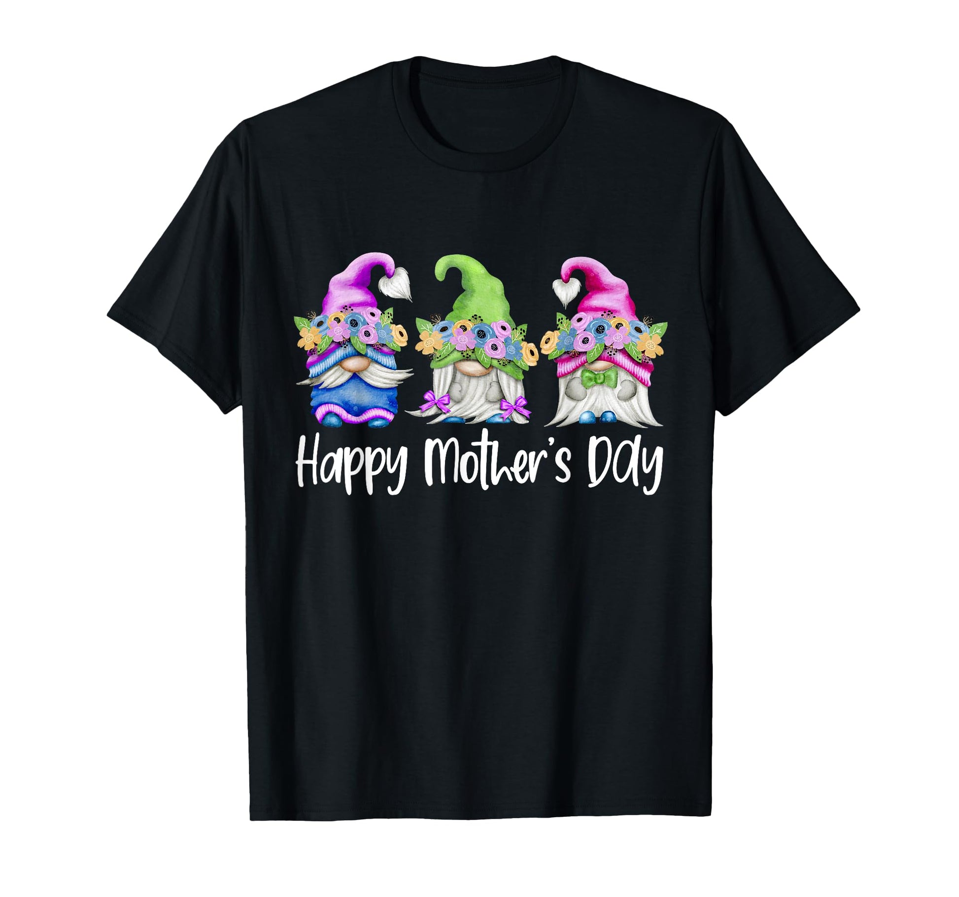 Happy Mothers Day Gnomes Floral Mom T-Shirt - Aesthetic Graphic Men Women - T-Shirt, Sweatshirt, Hoodie