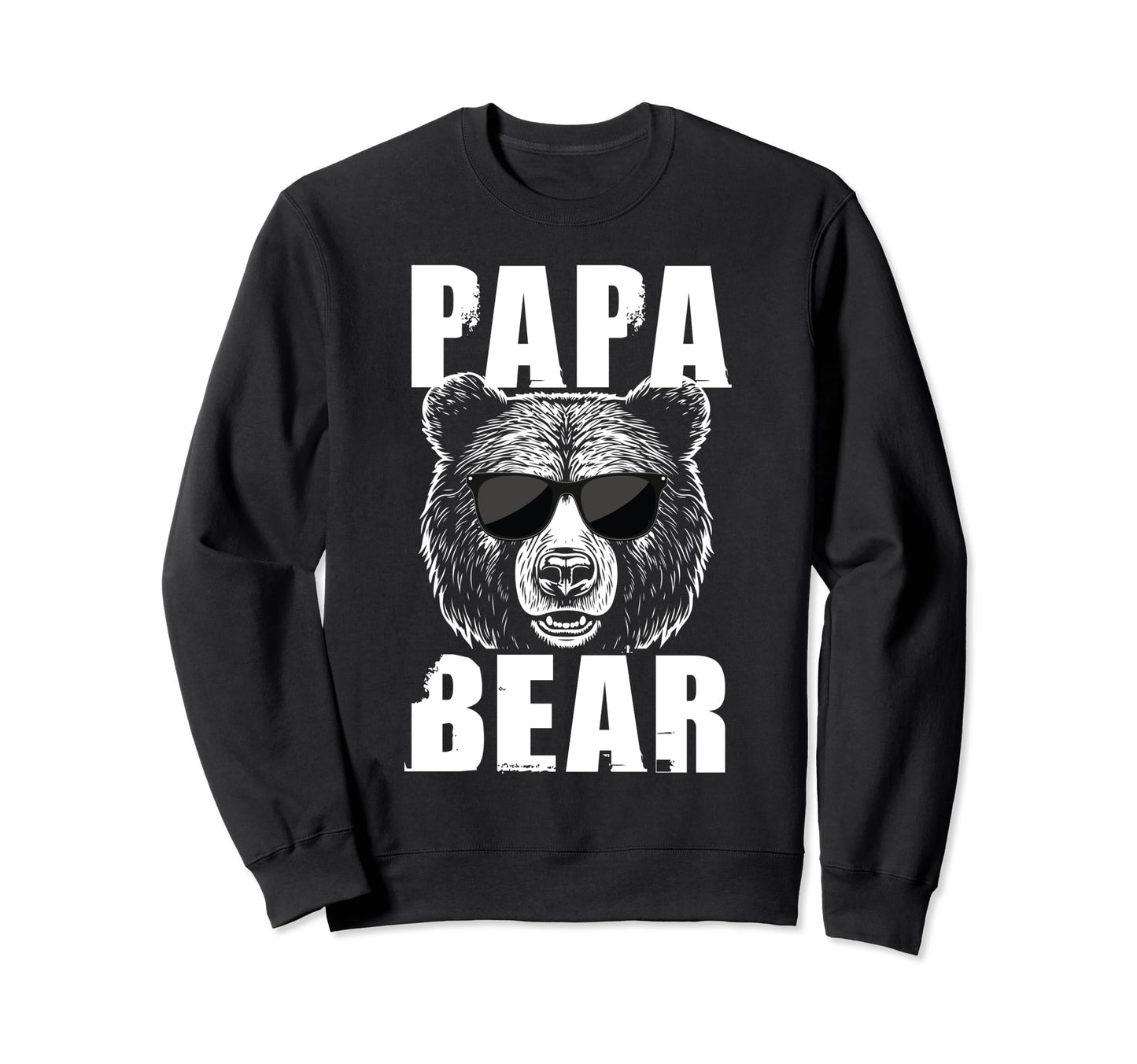 Mens Papa Bear Family Fathers Day Sweatshirt - Trendy Graphic for Adults - T-Shirt, Sweatshirt, Hoodie