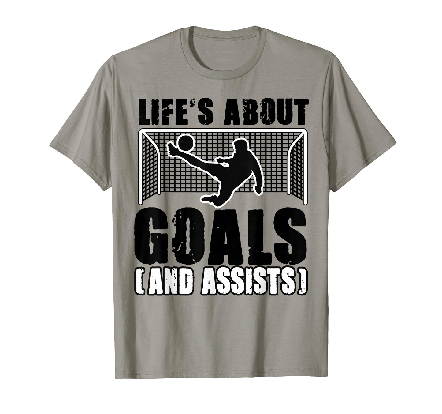 Soccer Player Lifes About Goals And T-Shirt - Custom Art Print Men Women - T-Shirt, Sweatshirt, Hoodie