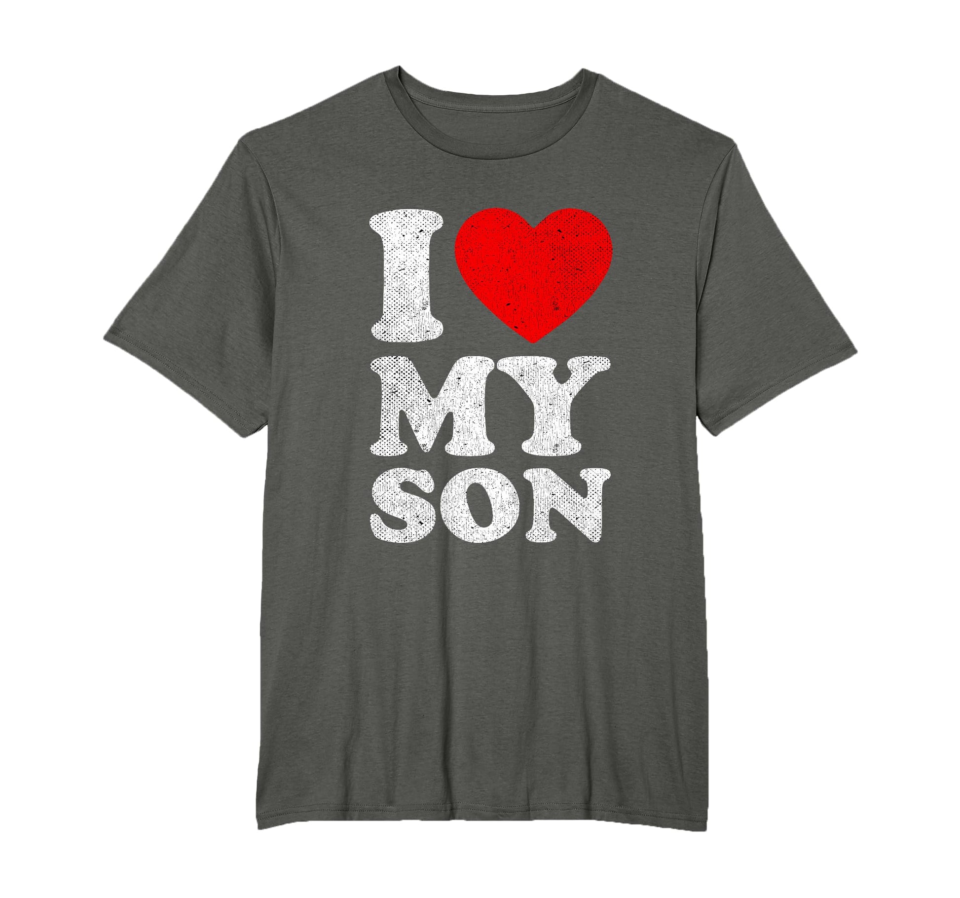 I Love My Son Red Heart Mom Outfit T-Shirt - Aesthetic Graphic Men Women - T-Shirt, Sweatshirt, Hoodie