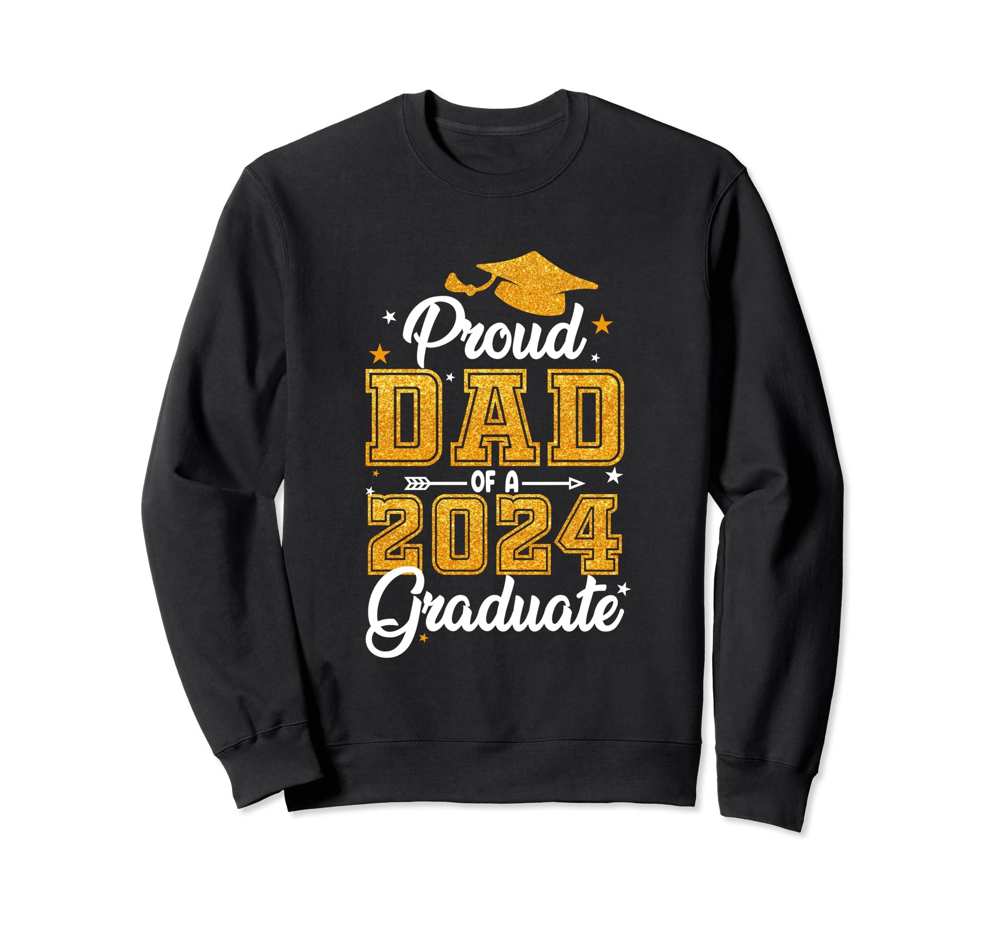 Proud Dad 2024 Graduate Class Sweatshirt - Minimalist Print Men Women - T-Shirt, Sweatshirt, Hoodie