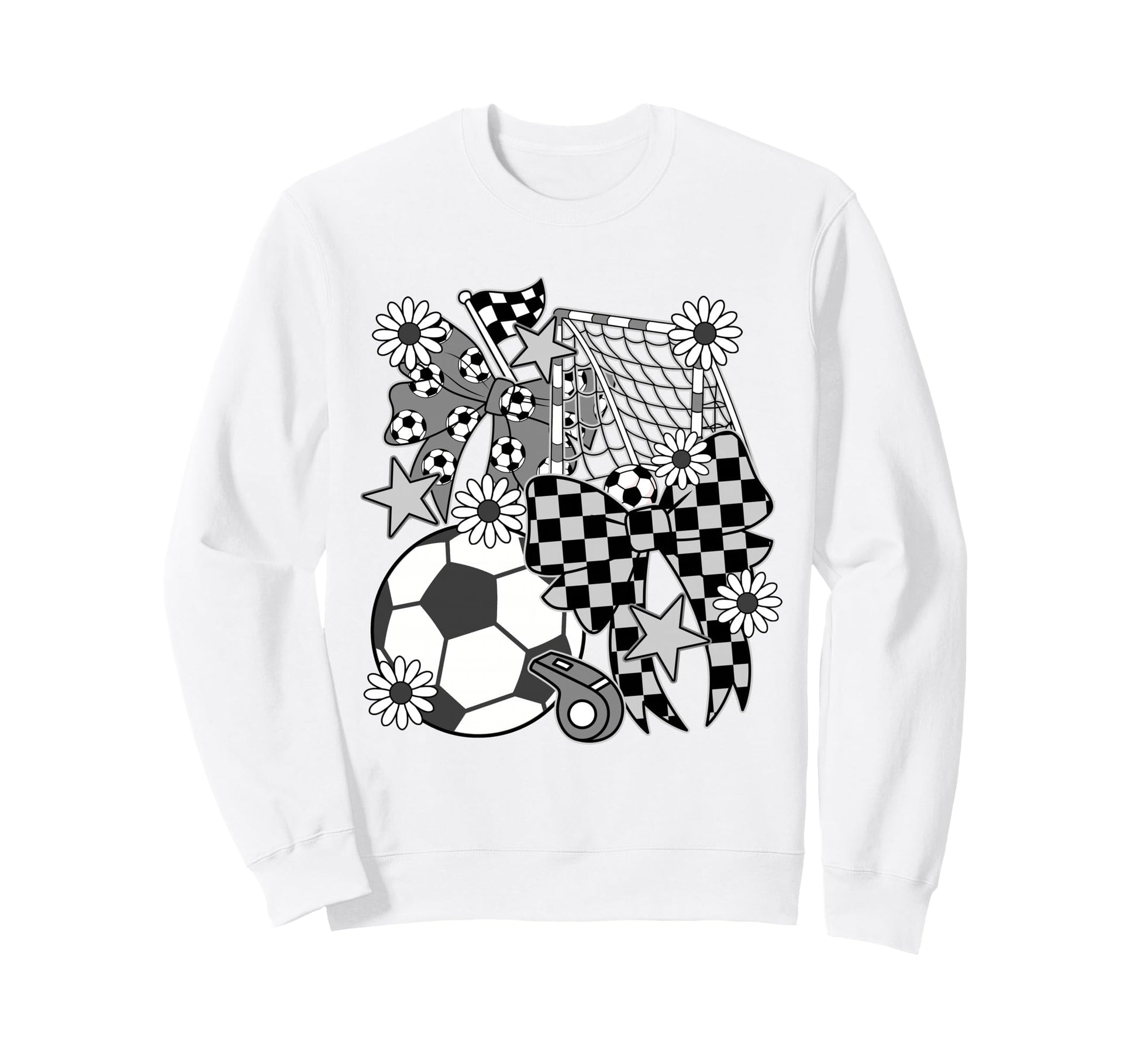 Soccer Ball Mama Coquette Bow Sweatshirt - Custom Art Print Men Women - T-Shirt, Sweatshirt, Hoodie