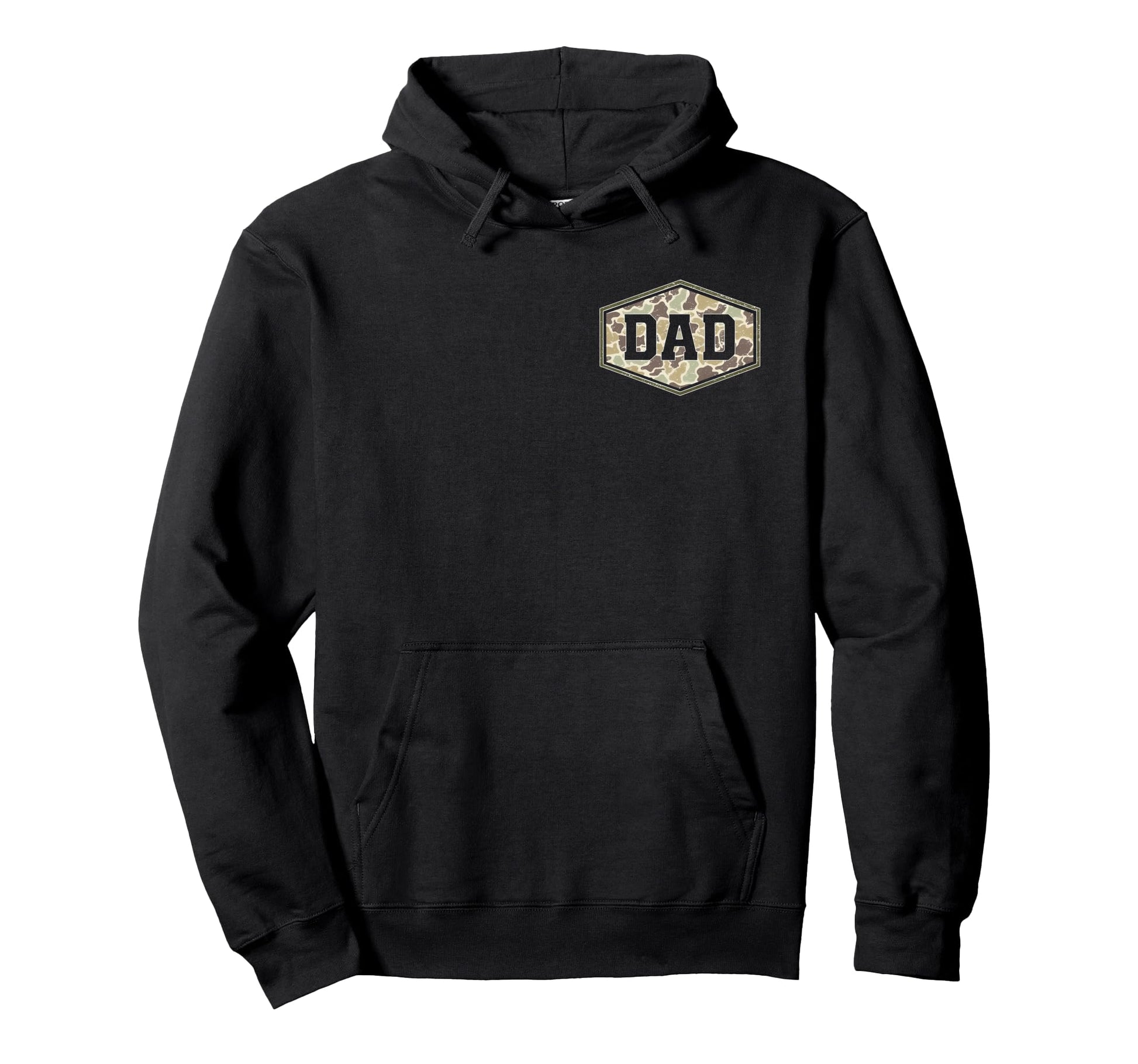 Old School Camo Dad Pocket Camouflage Hoodie - Minimalist Print Men Women - T-Shirt, Sweatshirt, Hoodie