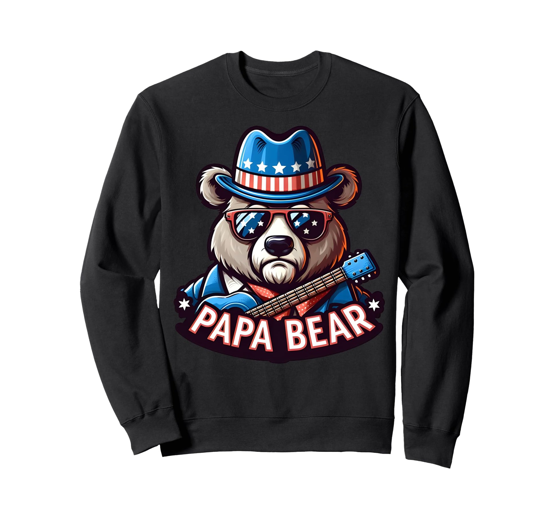 Papa Bear Gifts Funny Birthday Fun Sweatshirt - Trendy Graphic for Adults - T-Shirt, Sweatshirt, Hoodie