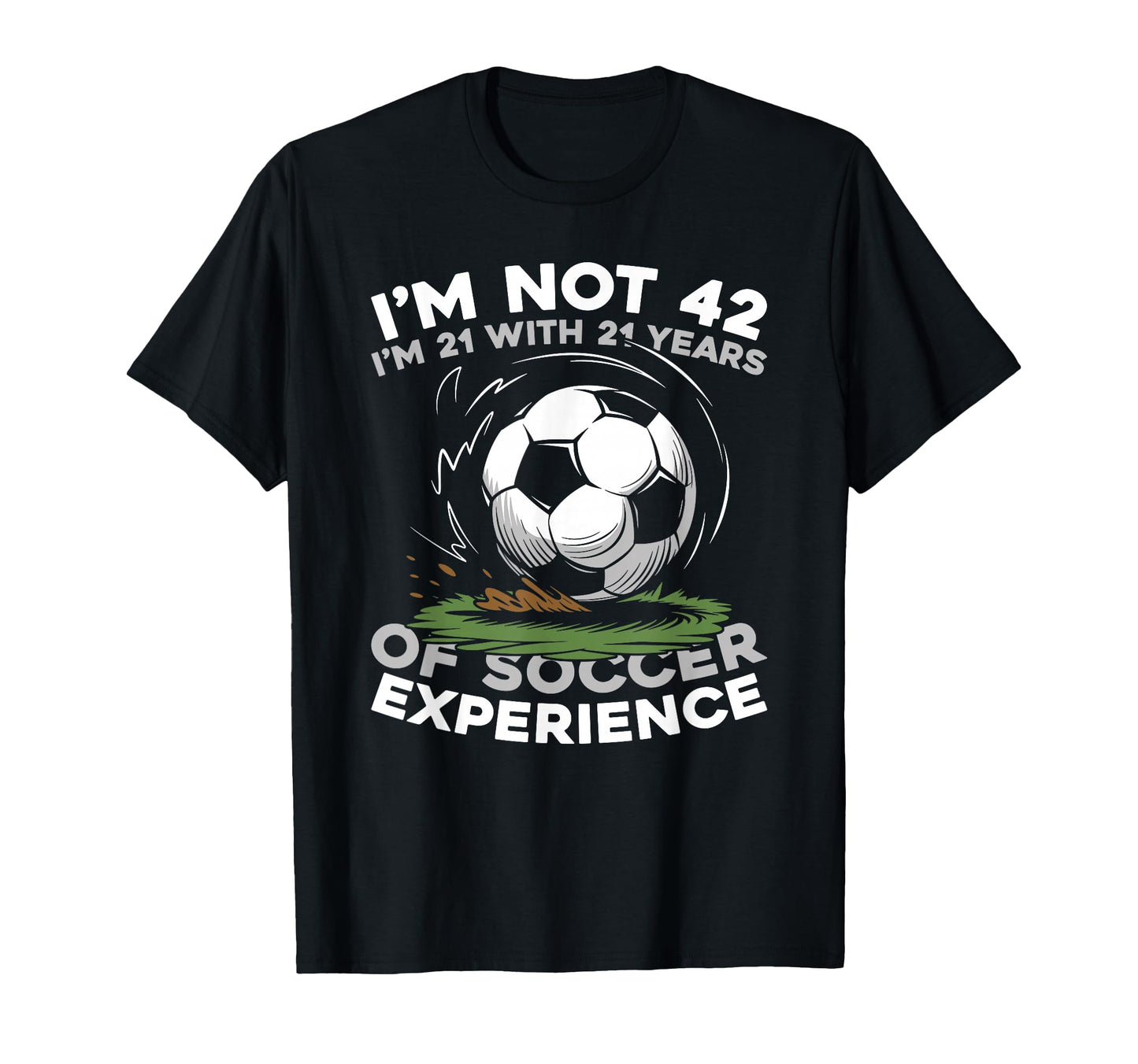 42 Years Old Team Player Sports Soccer T-Shirt - Custom Art Print Unisex - T-Shirt, Sweatshirt, Hoodie