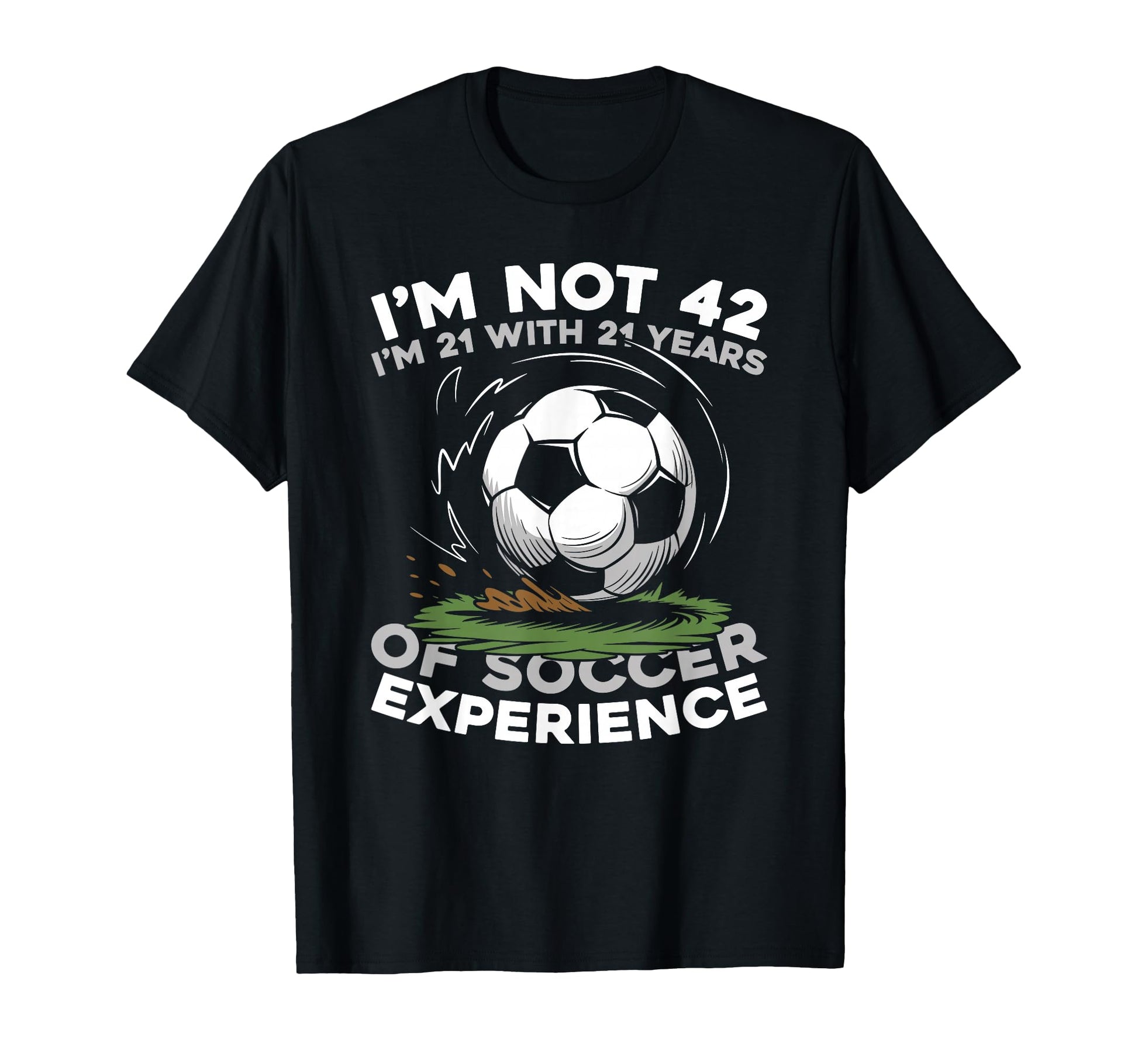 42 Years Old Team Player Sports Soccer T-Shirt - Custom Art Print Unisex - T-Shirt, Sweatshirt, Hoodie