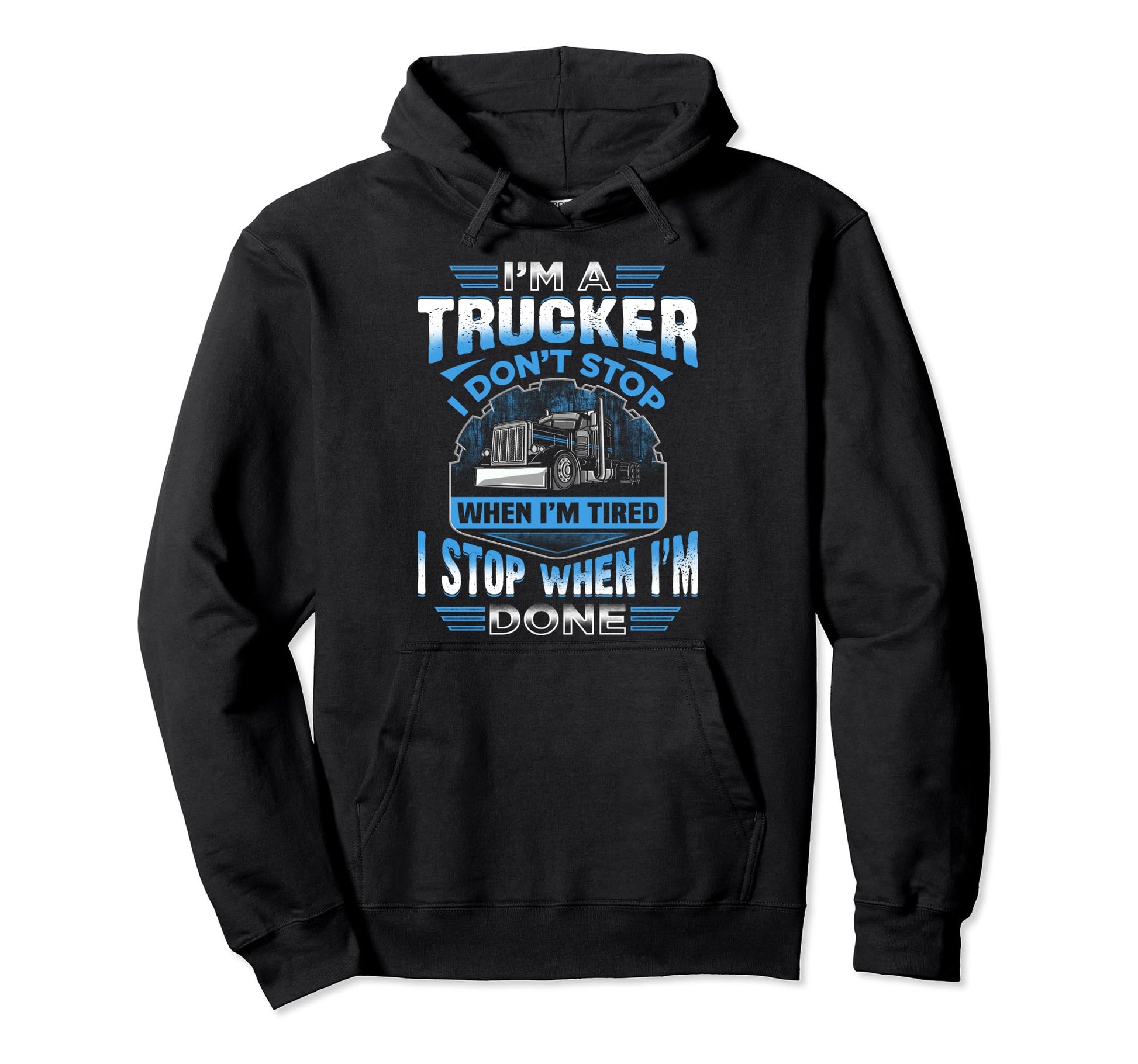 Funny Trucker Truck Driver Trucking Dads Hoodie - Trendy Graphic Men Women - T-Shirt, Sweatshirt, Hoodie