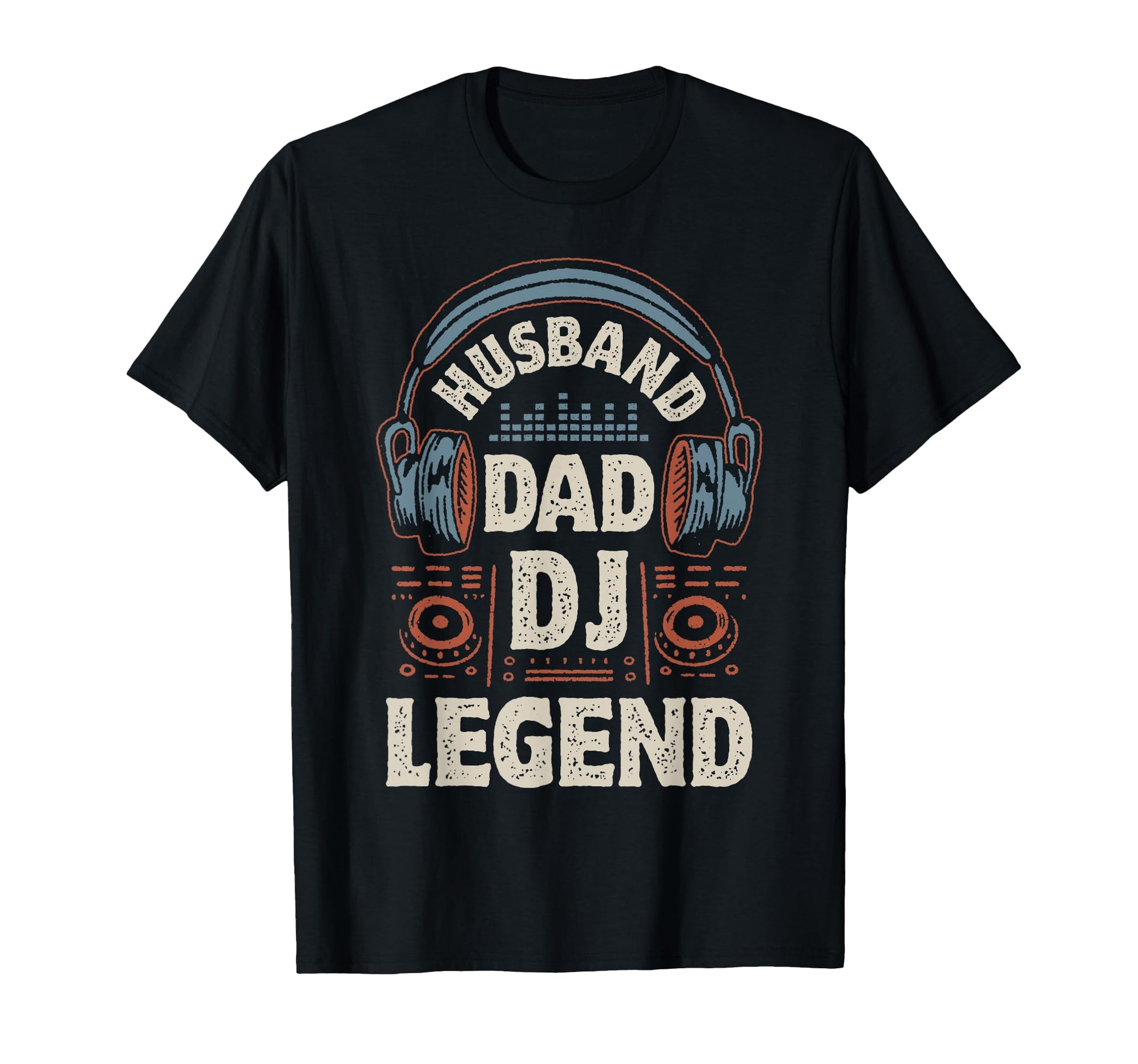 Husband Dad Dj Legend Funny Disc T-Shirt - Aesthetic Graphic for Adults - T-Shirt, Sweatshirt, Hoodie