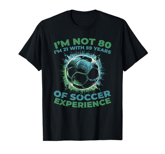 80 Years Old Player Team Sports T-Shirt - Novelty Apparel for Adults - T-Shirt, Sweatshirt, Hoodie