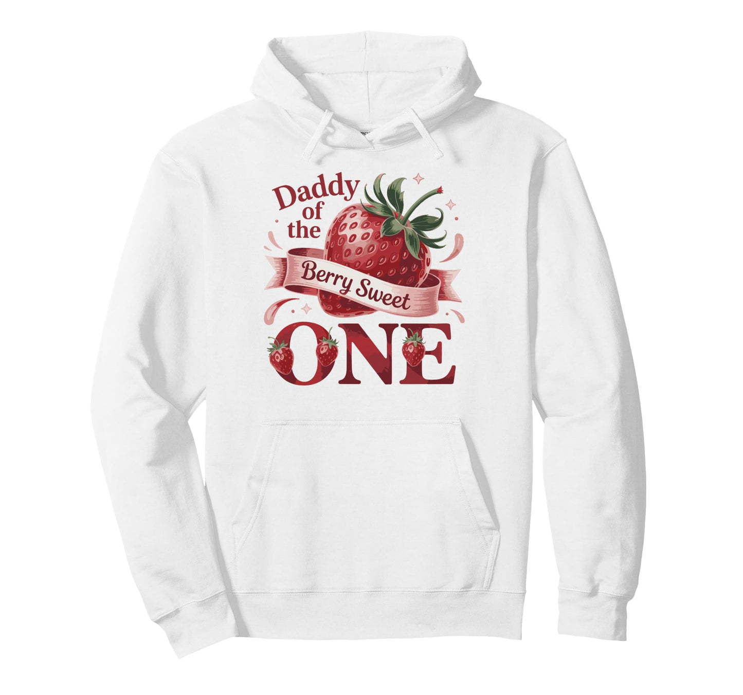 Berry Sweet One Strawberry Birthday Hoodie - Custom Art Print Men Women - T-Shirt, Sweatshirt, Hoodie