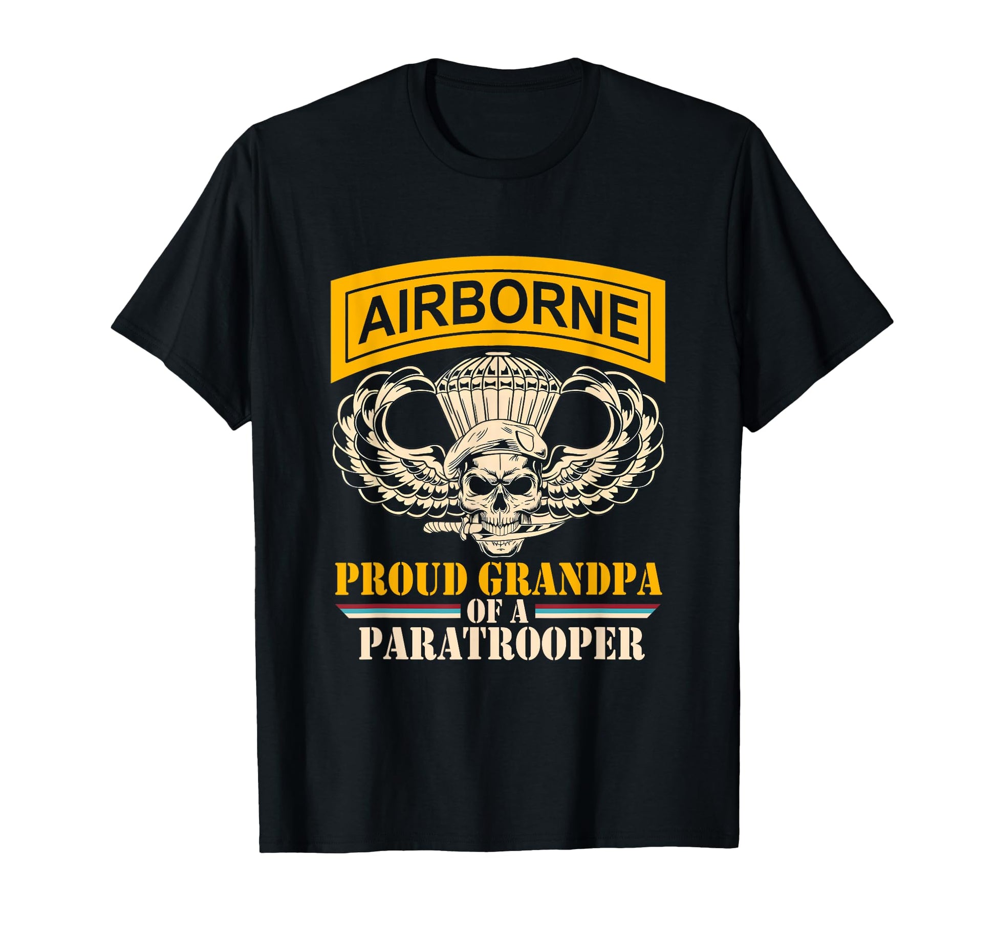 Proud Grandpa Airborne Veteran T-Shirt - Streetwear Style for Adults - T-Shirt, Sweatshirt, Hoodie