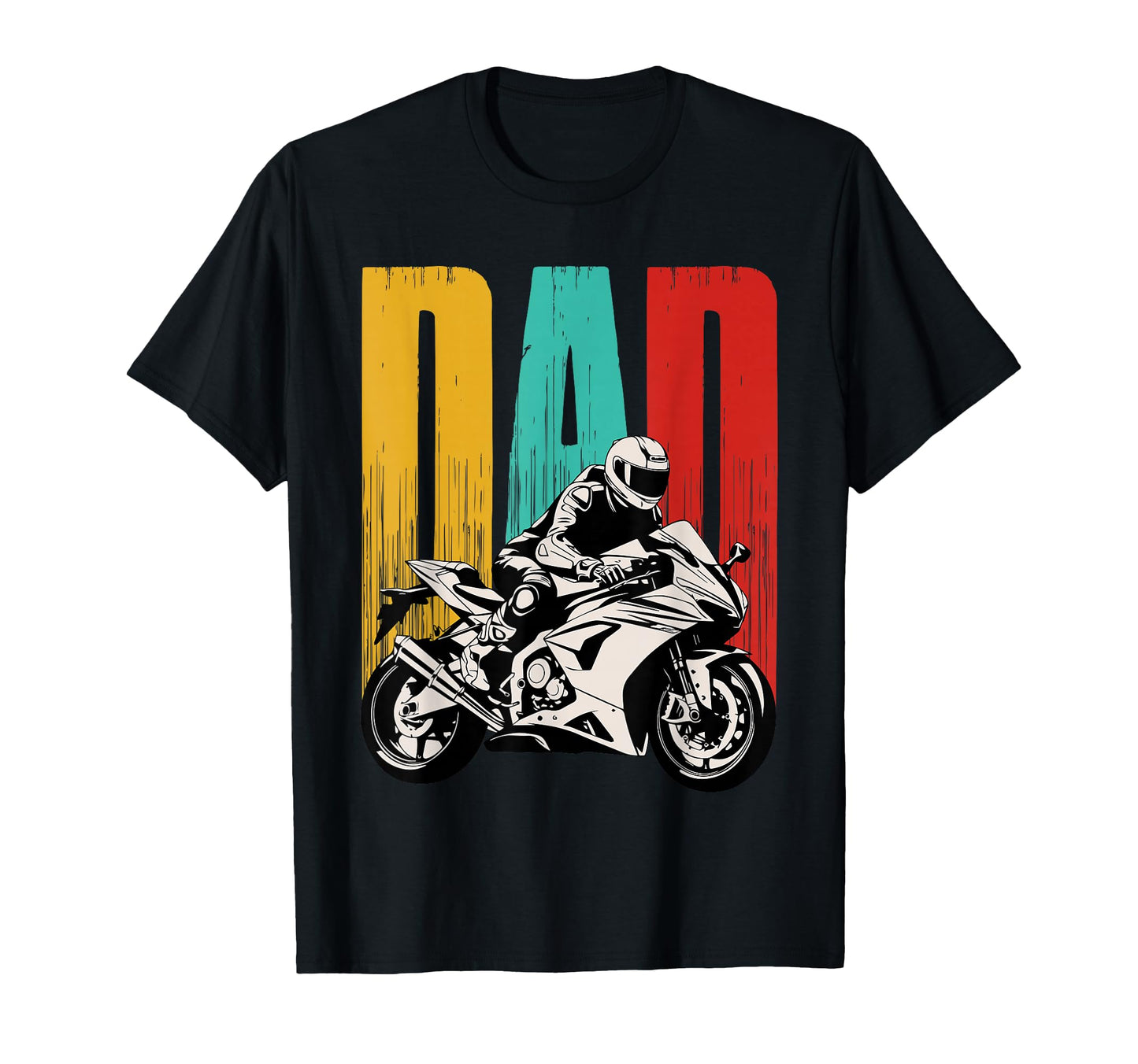 Dad Motorcycle Funny Fathers Day T-Shirt - Custom Art Print Men Women - T-Shirt, Sweatshirt, Hoodie