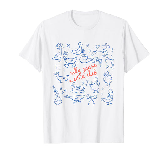 Auntie Aunt Silly Goose Mothers T-Shirt - Casual Everyday Wear for Adults - T-Shirt, Sweatshirt, Hoodie