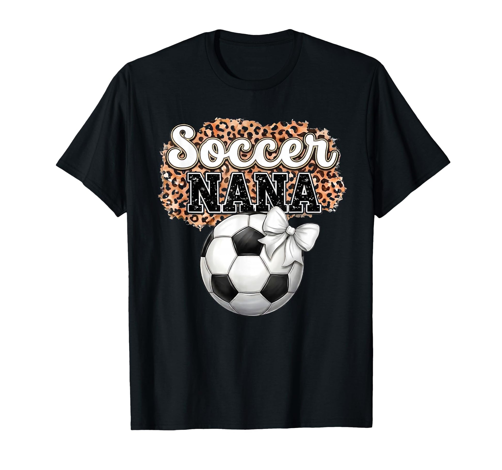 Soccer Nana Mothers Day Bow Grandma Soccer T-Shirt - Trendy Graphic Unisex - T-Shirt, Sweatshirt, Hoodie