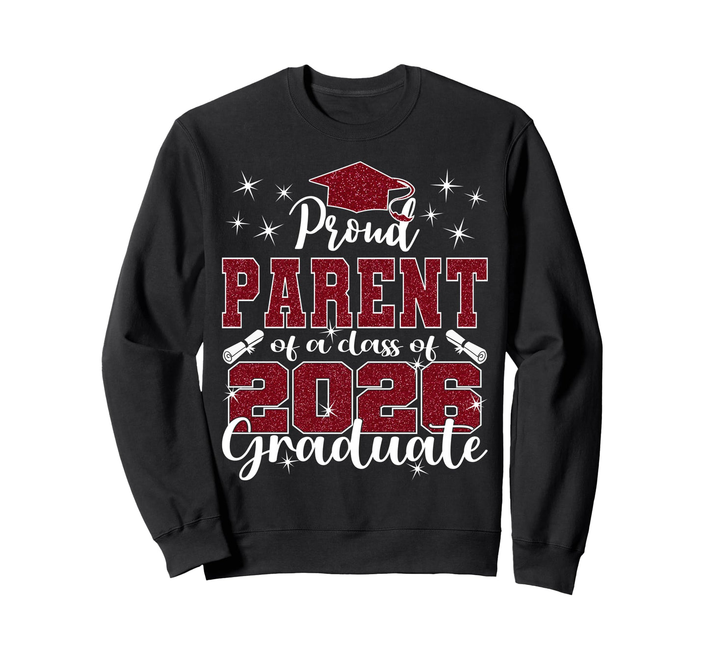 Super Proud Parent 2026 Graduate Senior Sweatshirt - Unique Graphic Unisex - T-Shirt, Sweatshirt, Hoodie
