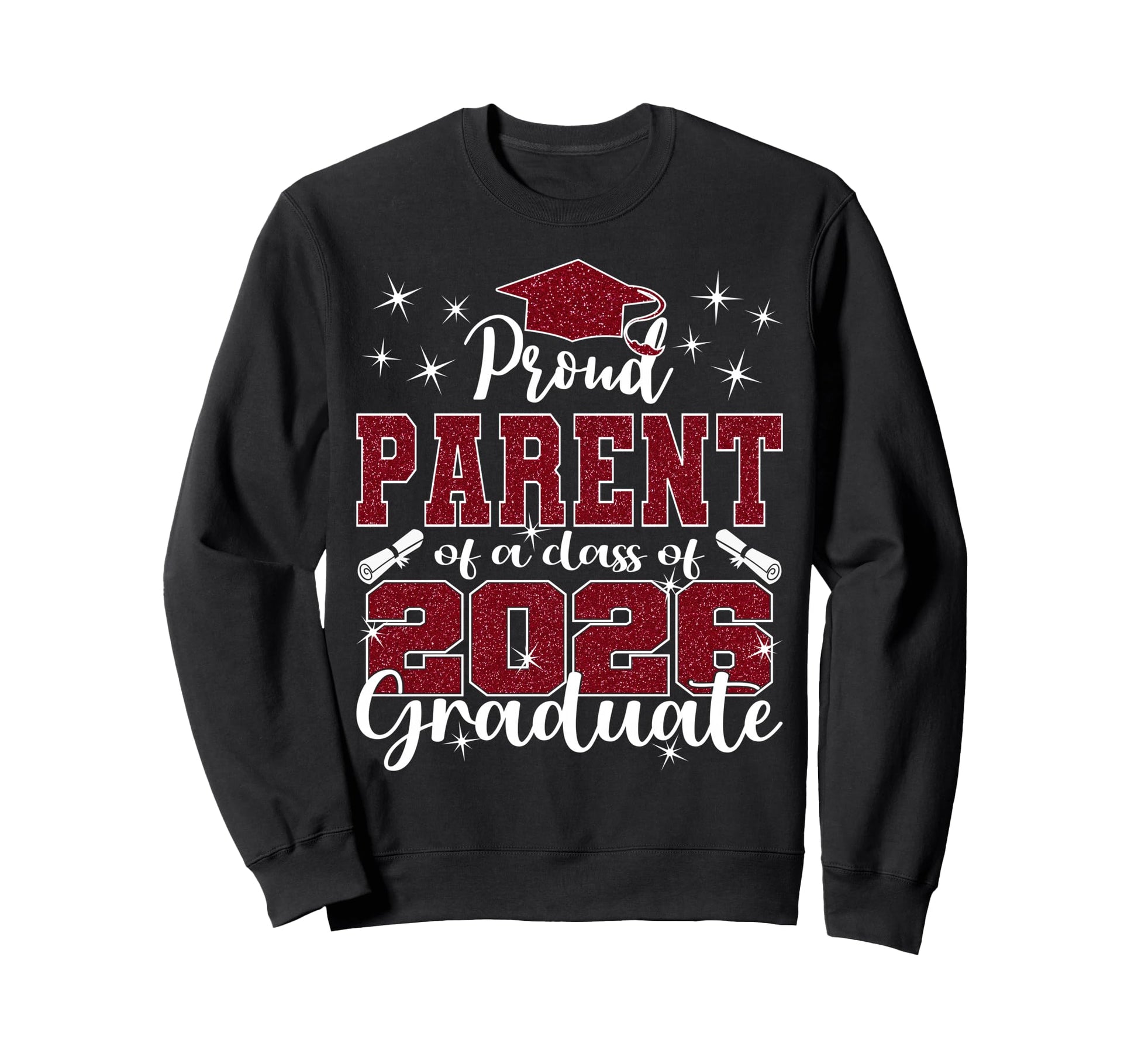Super Proud Parent 2026 Graduate Senior Sweatshirt - Unique Graphic Unisex - T-Shirt, Sweatshirt, Hoodie