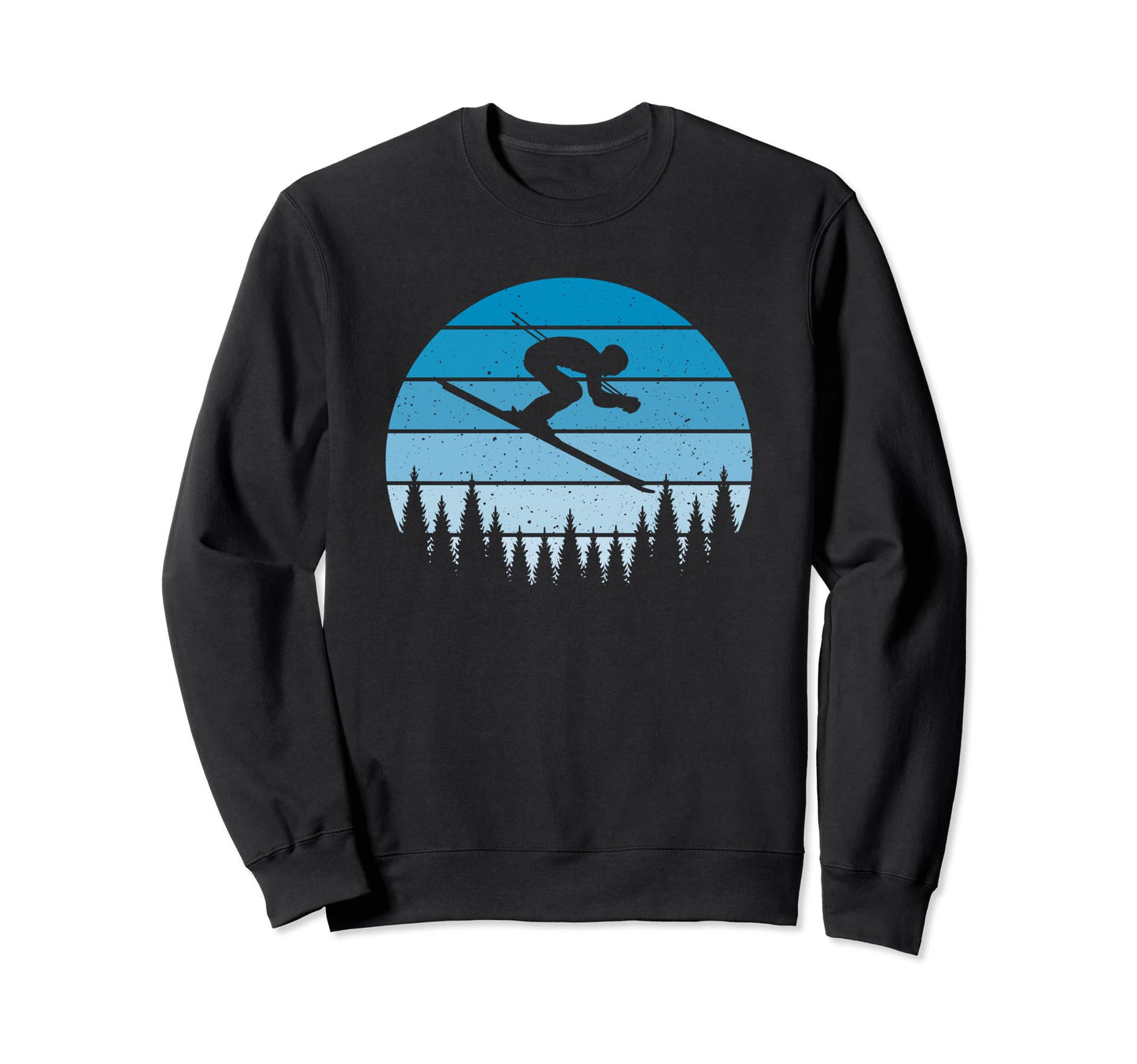 Ski Sunset Skier Skiing Dad Ski Sweatshirt - Streetwear Style Men Women - T-Shirt, Sweatshirt, Hoodie