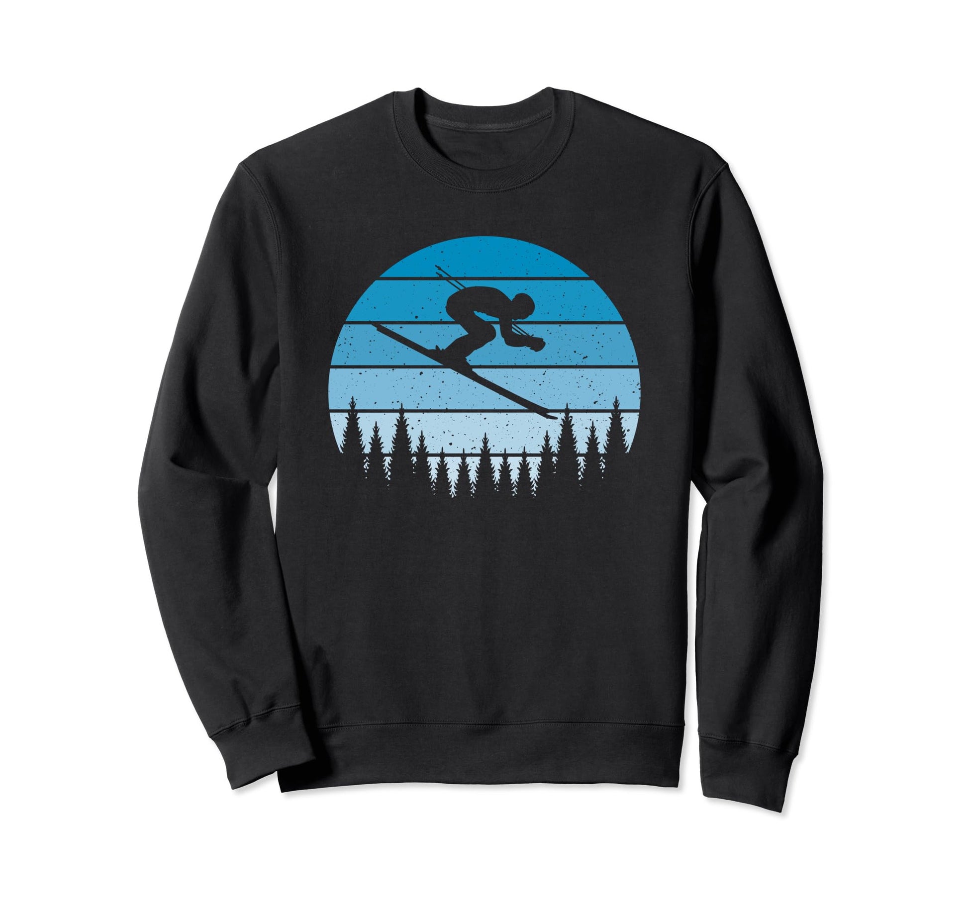 Ski Sunset Skier Skiing Dad Ski Sweatshirt - Streetwear Style Men Women - T-Shirt, Sweatshirt, Hoodie