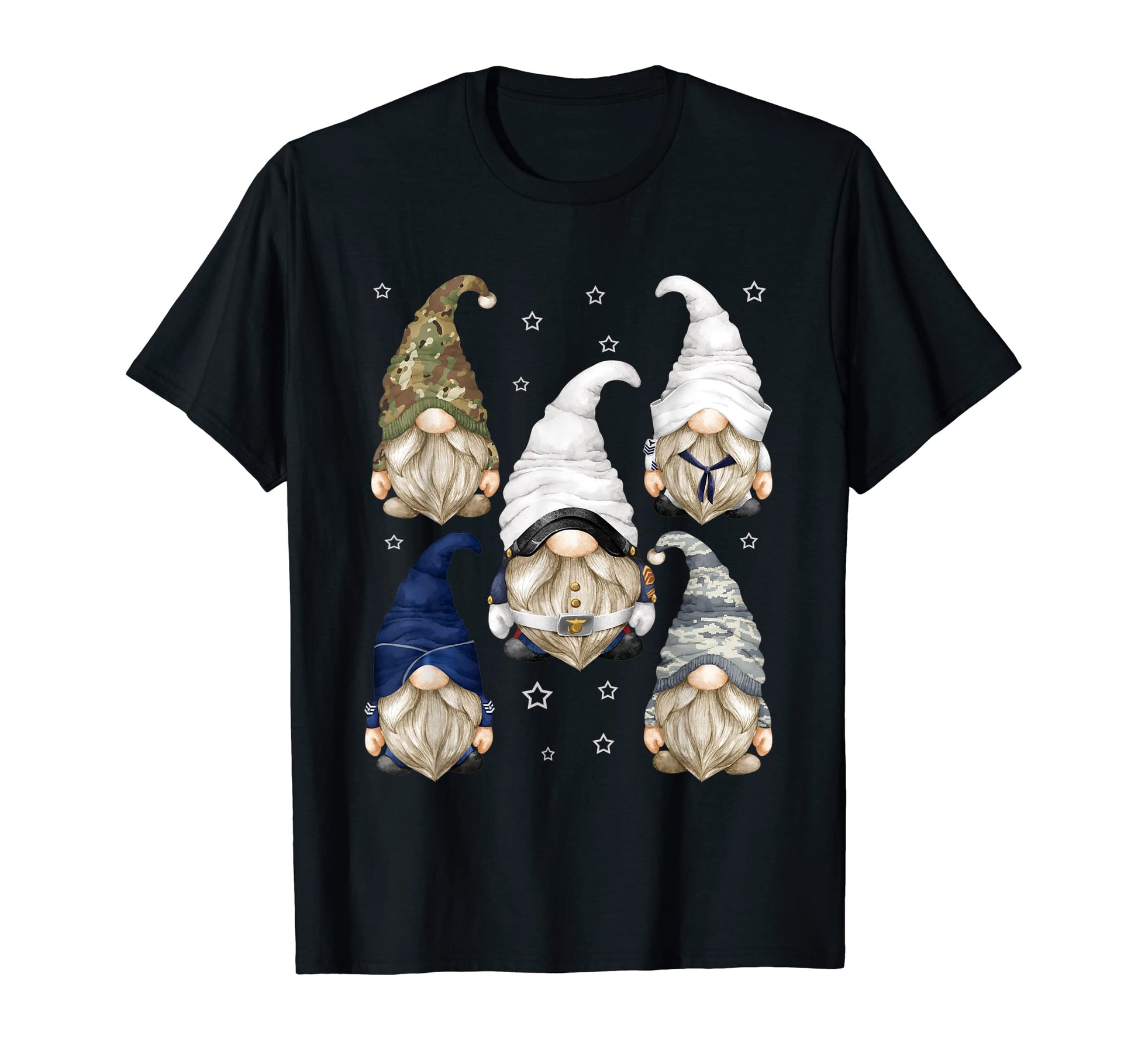 Military Gnomies Stuff Veterans T-Shirt - Fun Novelty Design Unisex - T-Shirt, Sweatshirt, Hoodie