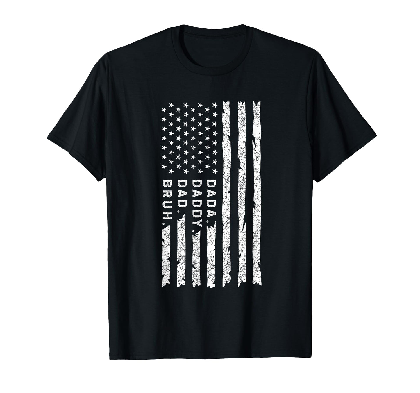 Dada Daddy Dad Bruh Fathers Day Usa Flag T-Shirt - Graphic Print Unisex - T-Shirt, Sweatshirt, Hoodie