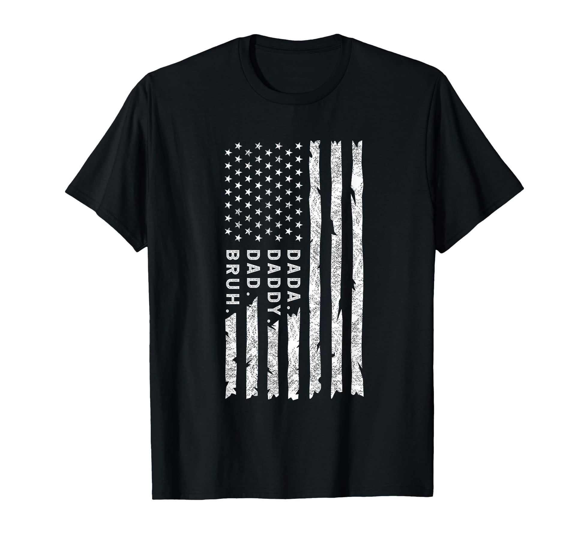 Dada Daddy Dad Bruh Fathers Day Usa Flag T-Shirt - Graphic Print Unisex - T-Shirt, Sweatshirt, Hoodie