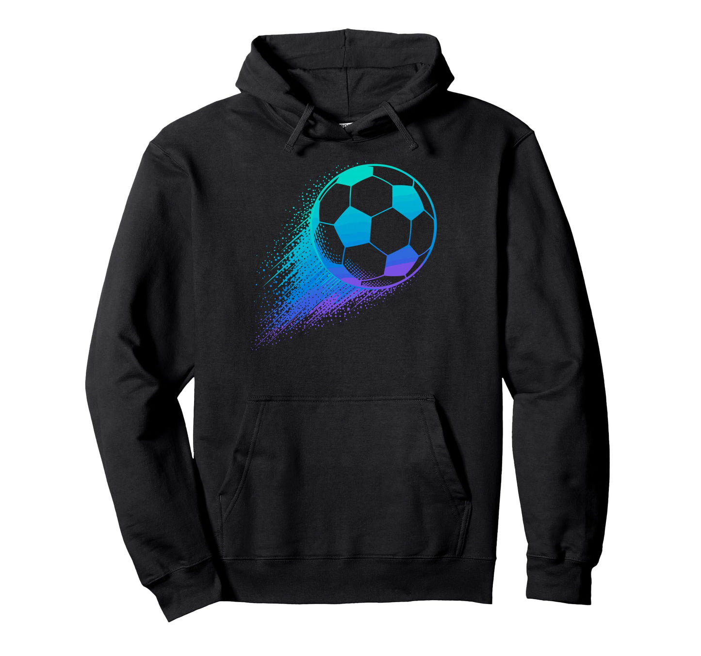 Colorful Splash Art Soccer Football Hoodie - Fun Novelty Design Unisex - T-Shirt, Sweatshirt, Hoodie