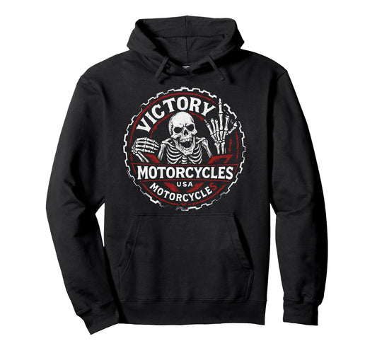 American Motor Cycles Victory Usa Hoodie - Casual Everyday Wear Men Women - T-Shirt, Sweatshirt, Hoodie