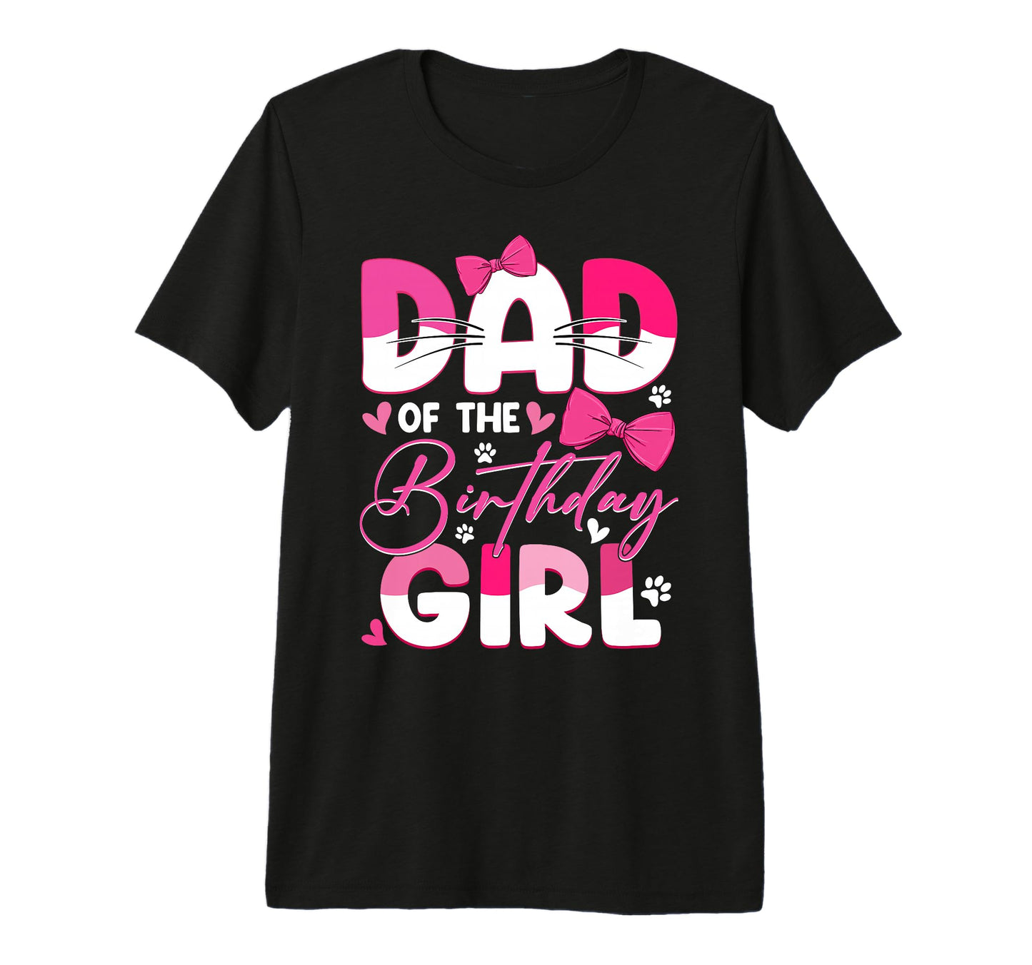 Dad Birthday Cat Kitty Family T-Shirt - Aesthetic Graphic for Adults - T-Shirt, Sweatshirt, Hoodie