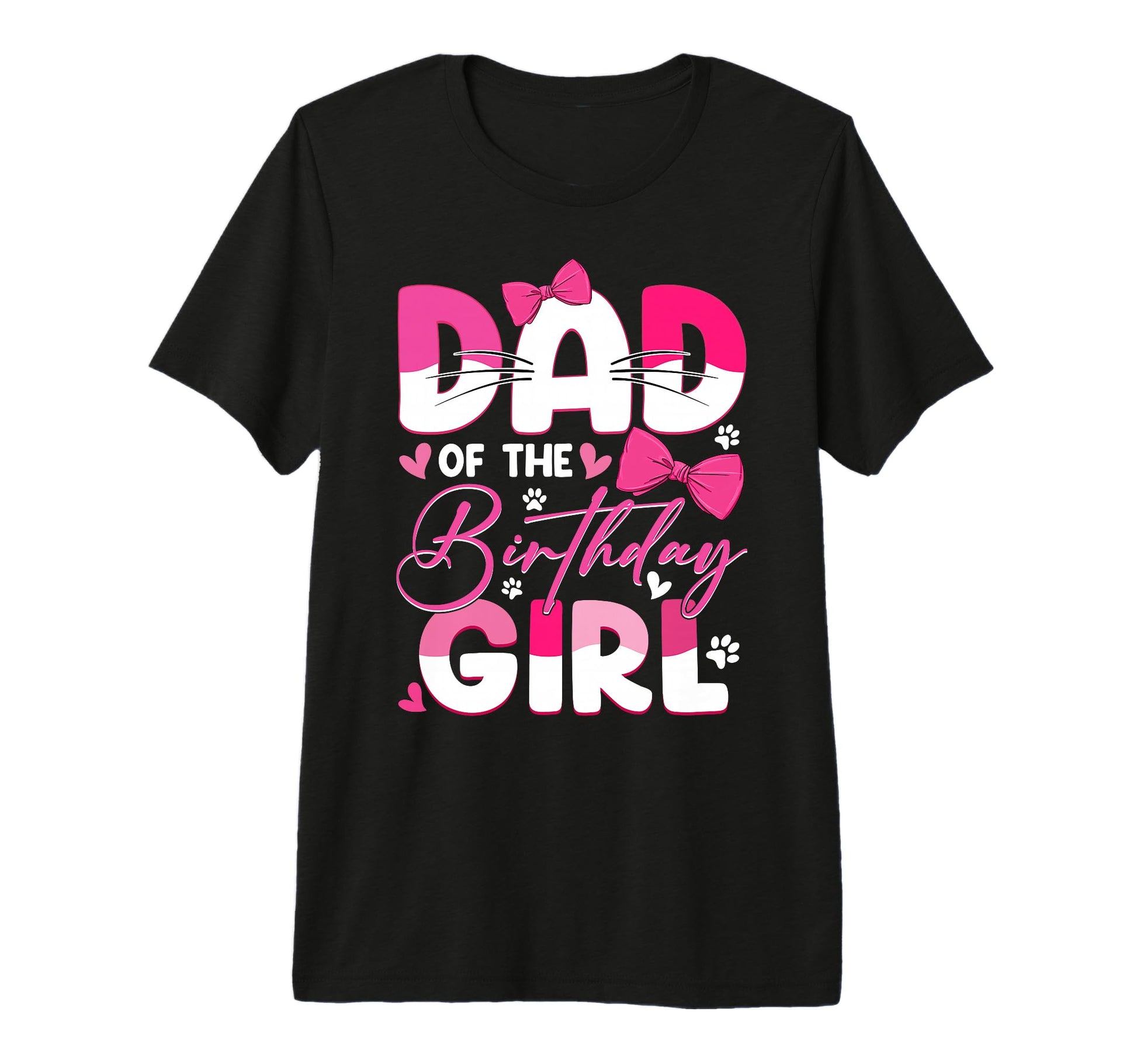 Dad Birthday Cat Kitty Family T-Shirt - Aesthetic Graphic for Adults - T-Shirt, Sweatshirt, Hoodie
