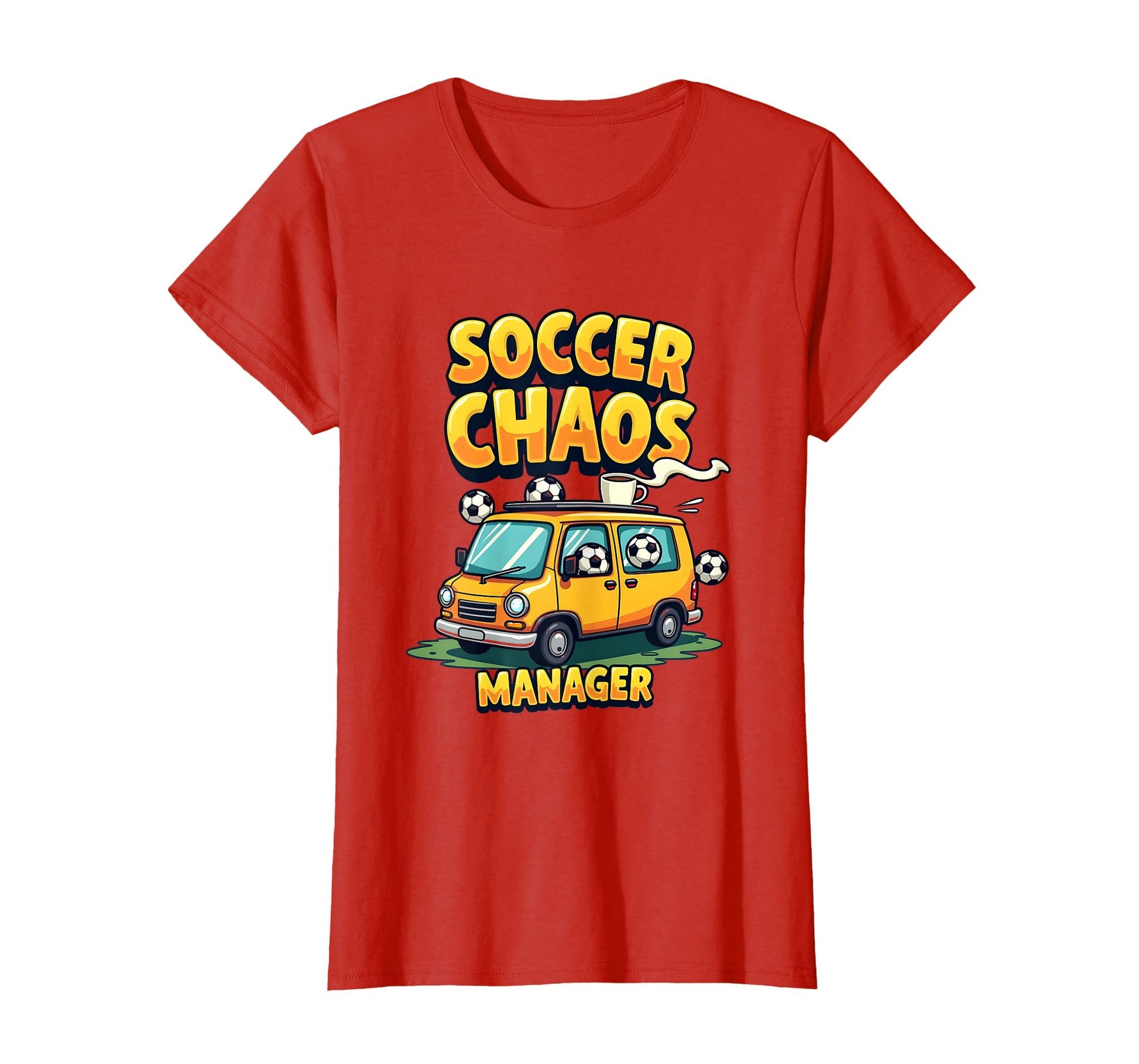 Soccer Chaos Manager Funny Soccer Mom T-Shirt - Trendy Graphic for Adults - T-Shirt, Sweatshirt, Hoodie