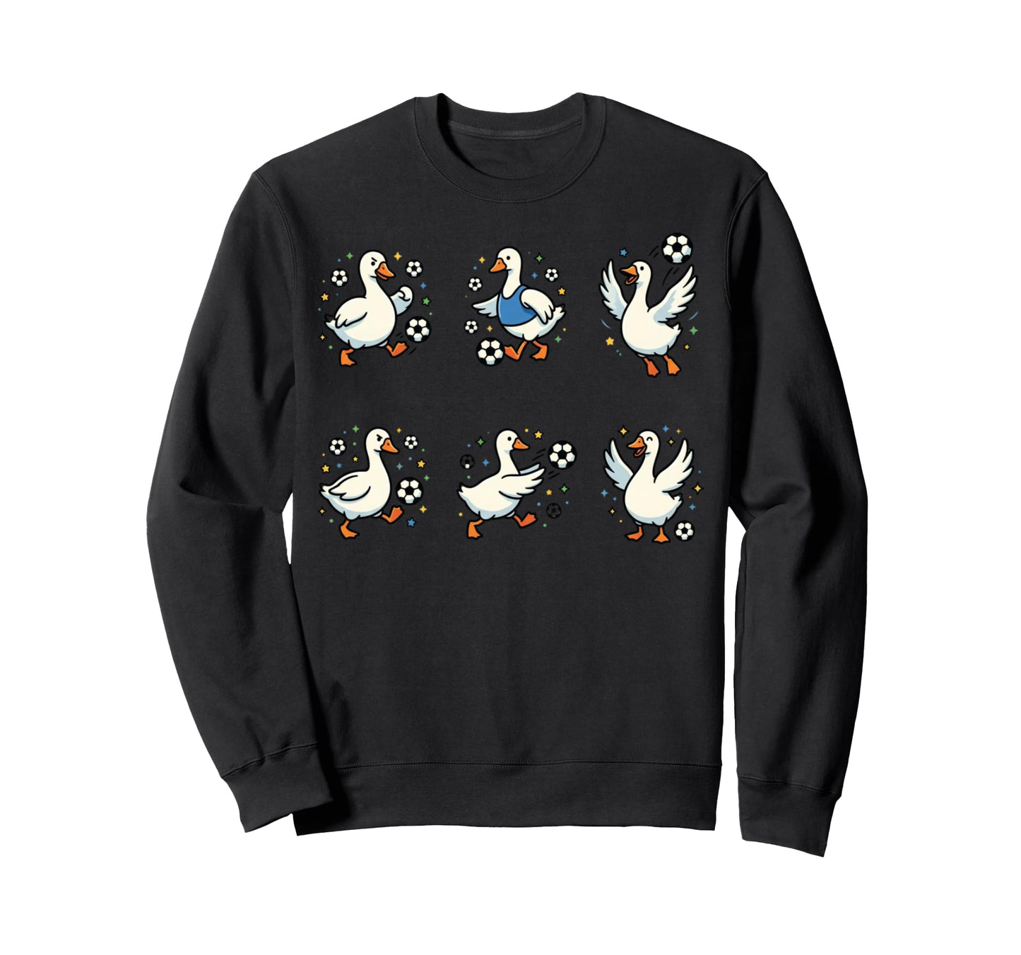 Silly Goose Playing Soccer Player Sweatshirt - Graphic Print Men Women - T-Shirt, Sweatshirt, Hoodie