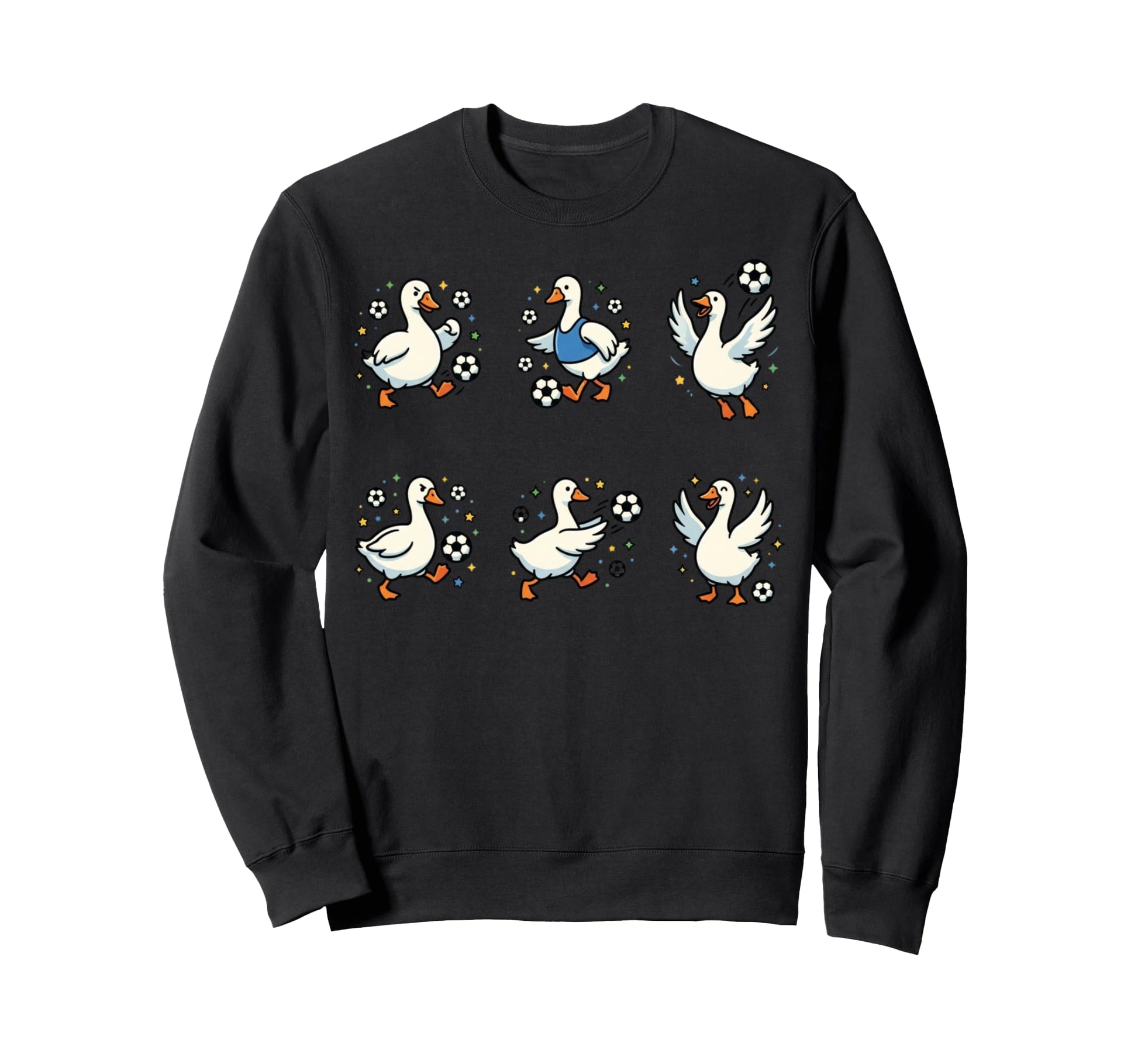 Silly Goose Playing Soccer Player Sweatshirt - Graphic Print Men Women - T-Shirt, Sweatshirt, Hoodie