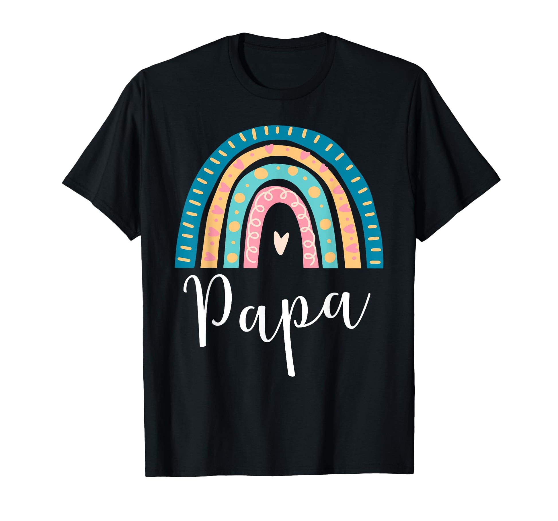 Papa Rainbow Gifts Dad Family T-Shirt - Casual Everyday Wear Men Women - T-Shirt, Sweatshirt, Hoodie