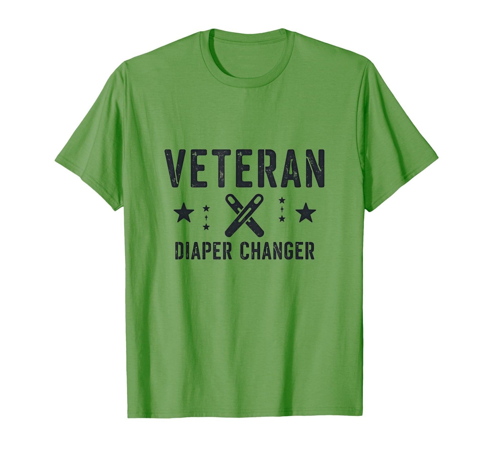Veteran Diaper Changer Dad Hero T-Shirt - Casual Everyday Wear Unisex - T-Shirt, Sweatshirt, Hoodie