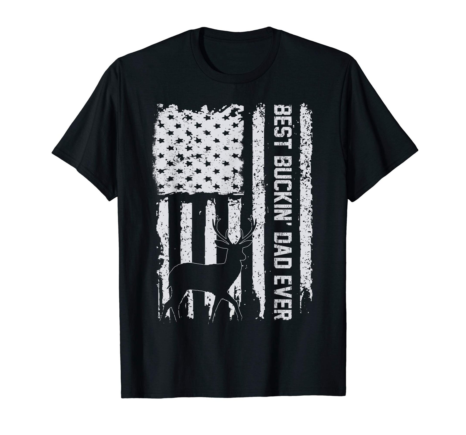 Mens Best Bucking Dad Ever Deer Hunters T-Shirt - Graphic Print Men Women - T-Shirt, Sweatshirt, Hoodie