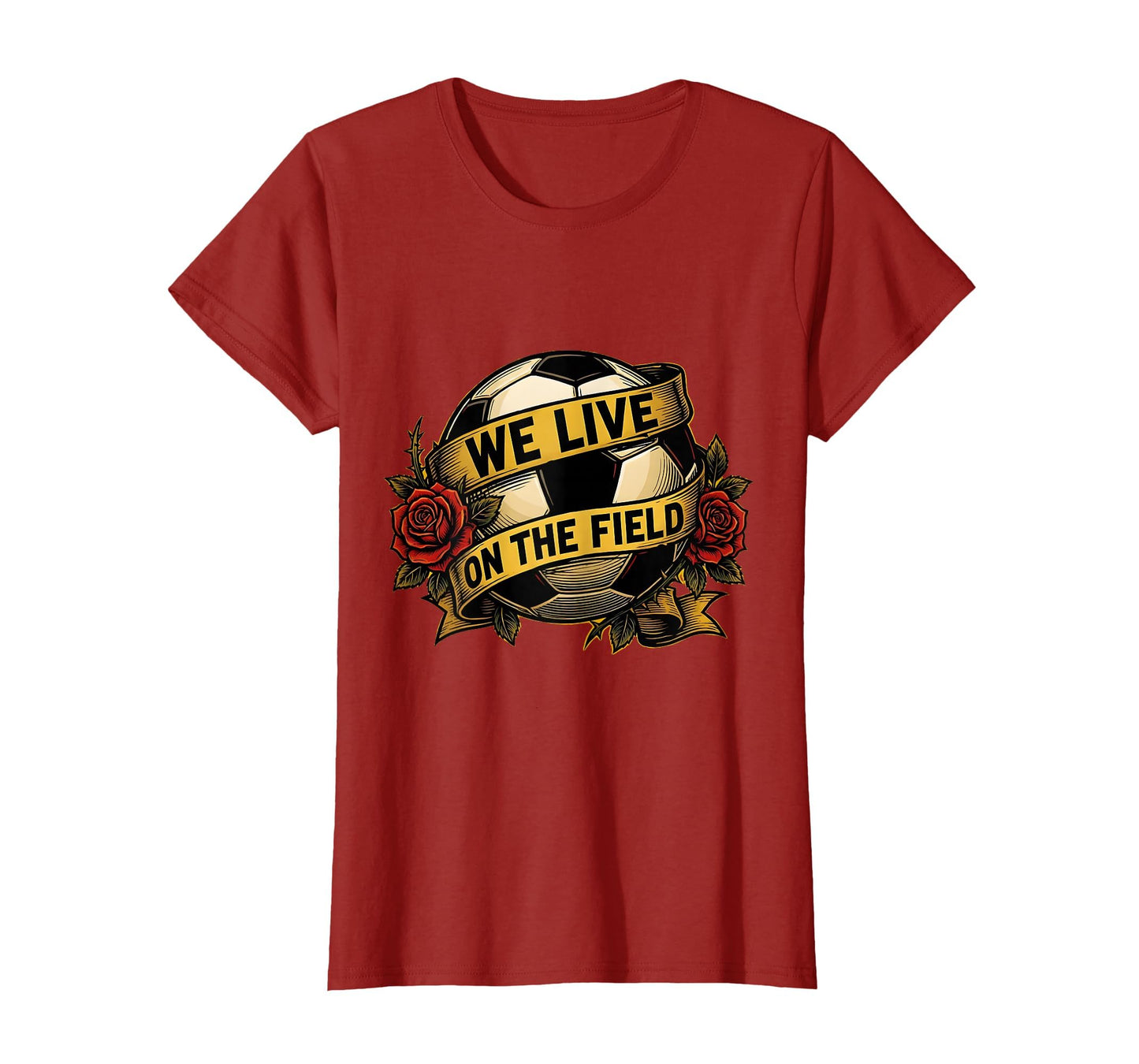 We Live Field Soccer Mom T-Shirt - Novelty Apparel for Adults - T-Shirt, Sweatshirt, Hoodie