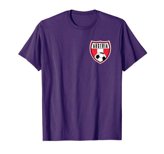 Austria Soccer Jersey Pocket Austrian T-Shirt - Unique Graphic Men Women - T-Shirt, Sweatshirt, Hoodie