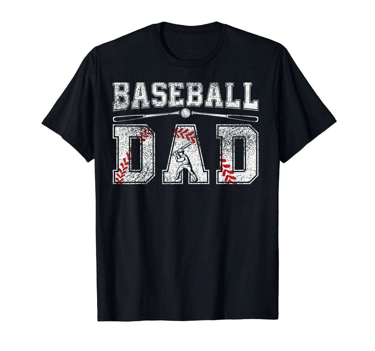 Baseball Dad Fathers Day Daddy Papa T-Shirt - Trendy Graphic for Adults - T-Shirt, Sweatshirt, Hoodie