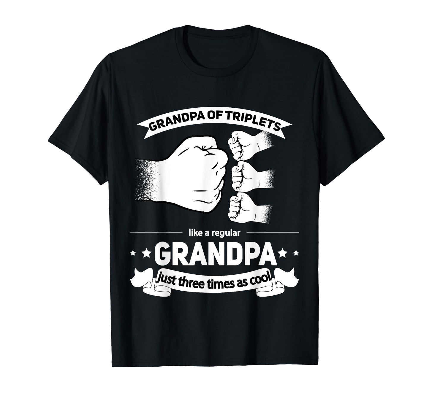 Grandfather Triplets Announcement T-Shirt - Aesthetic Graphic Men Women - T-Shirt, Sweatshirt, Hoodie